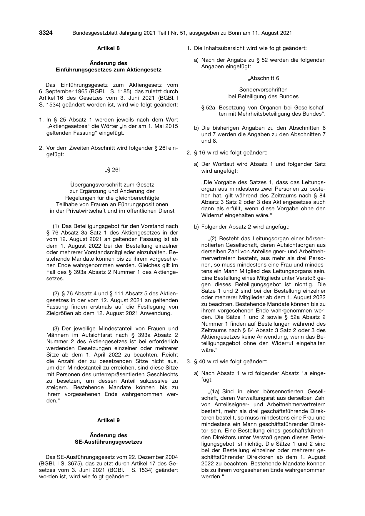 BGBl. 2021, Seite 3324 — Originalseite als Abbildung