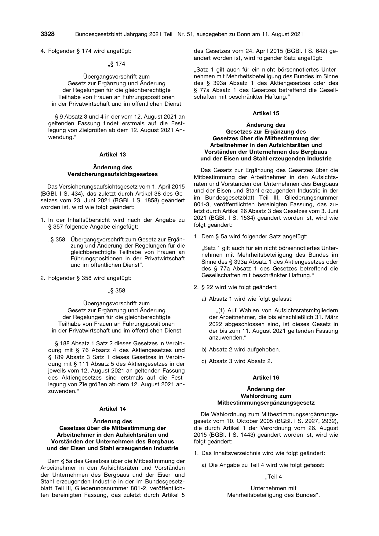 BGBl. 2021, Seite 3328 — Originalseite als Abbildung