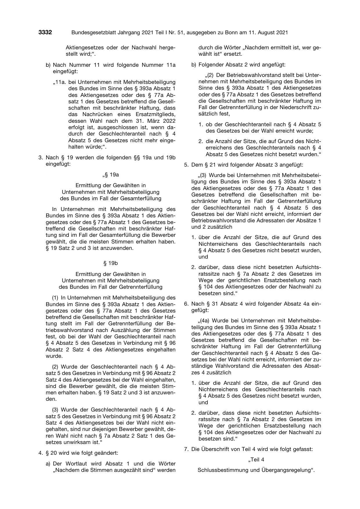 BGBl. 2021, Seite 3332 — Originalseite als Abbildung