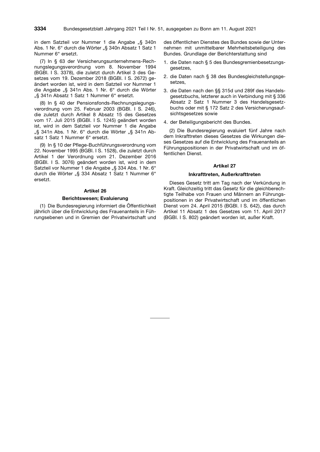 BGBl. 2021, Seite 3334 — Originalseite als Abbildung