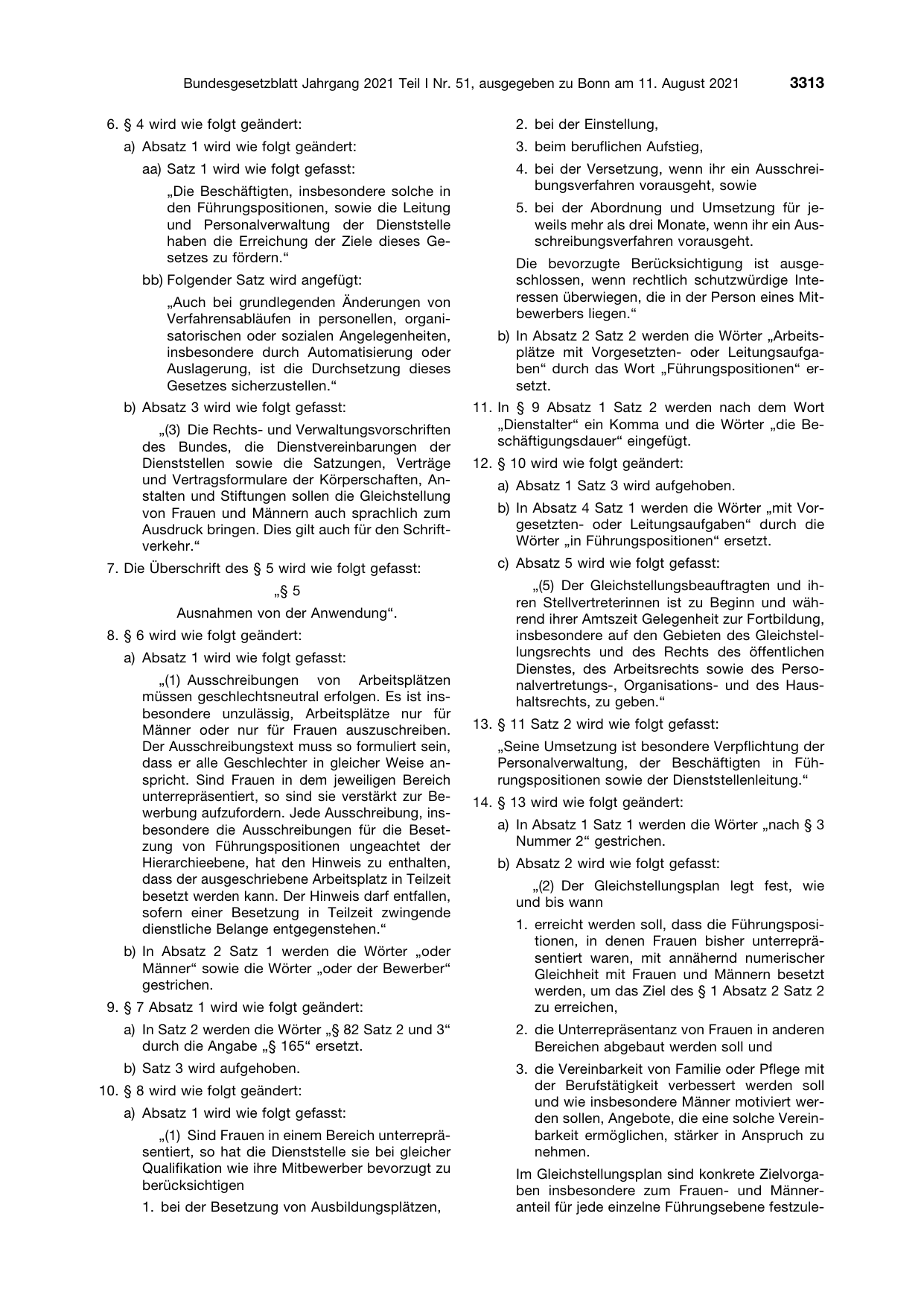 BGBl. 2021, Seite 3313 — Originalseite als Abbildung