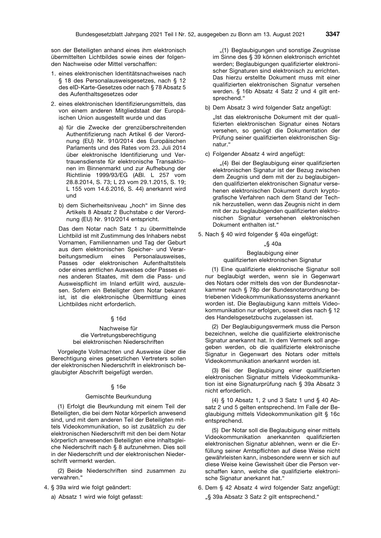 BGBl. 2021, Seite 3347 — Originalseite als Abbildung