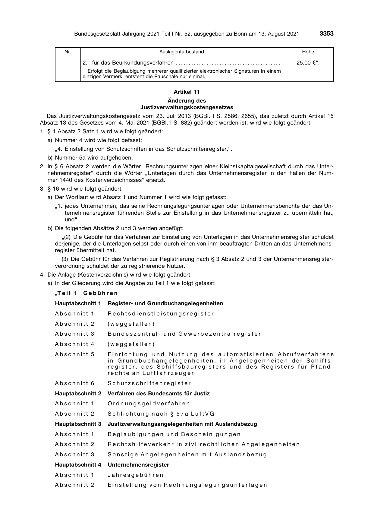 BGBl. 2021, Seite 3353 — Originalseite als Abbildung