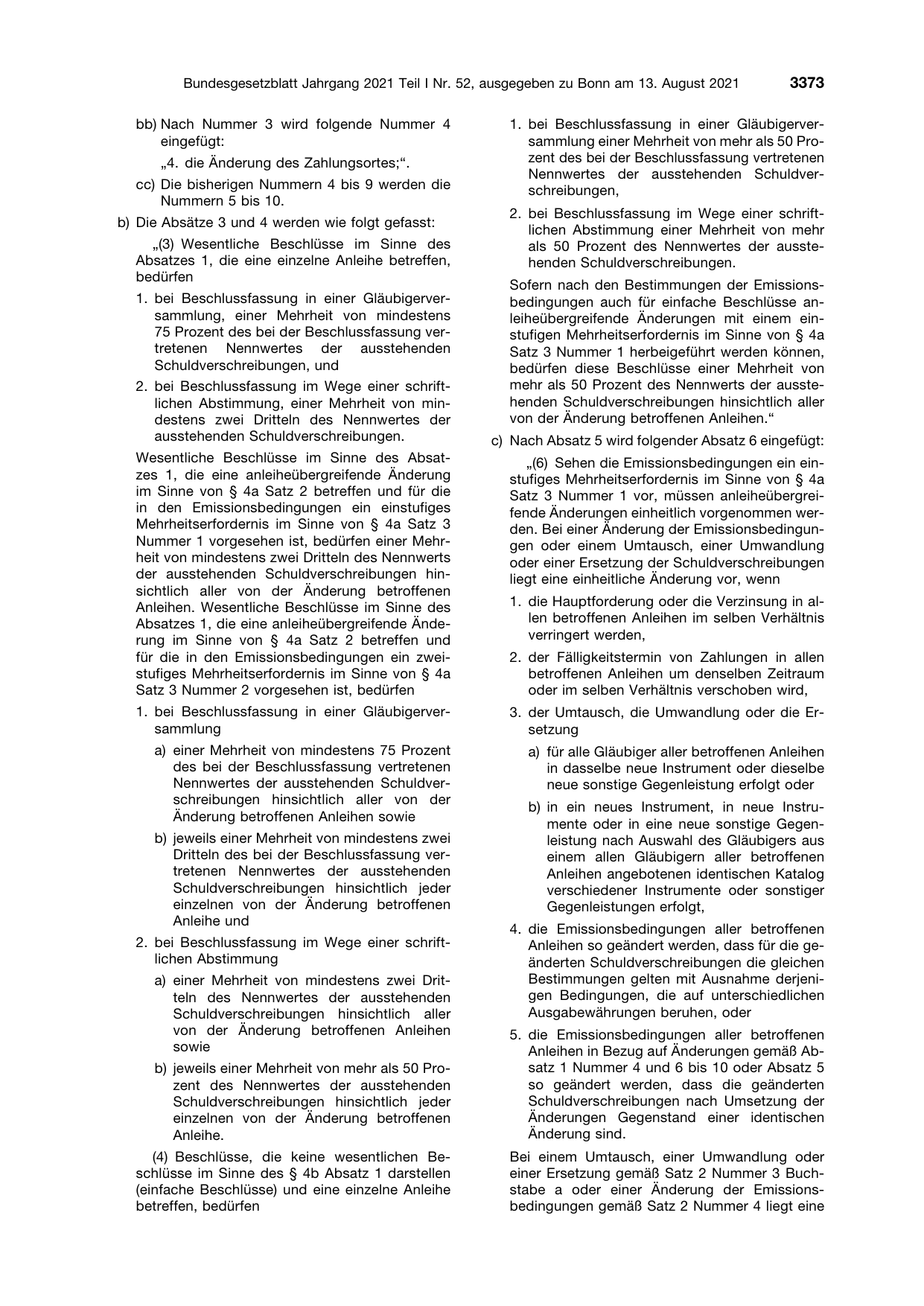 BGBl. 2021, Seite 3373 — Originalseite als Abbildung