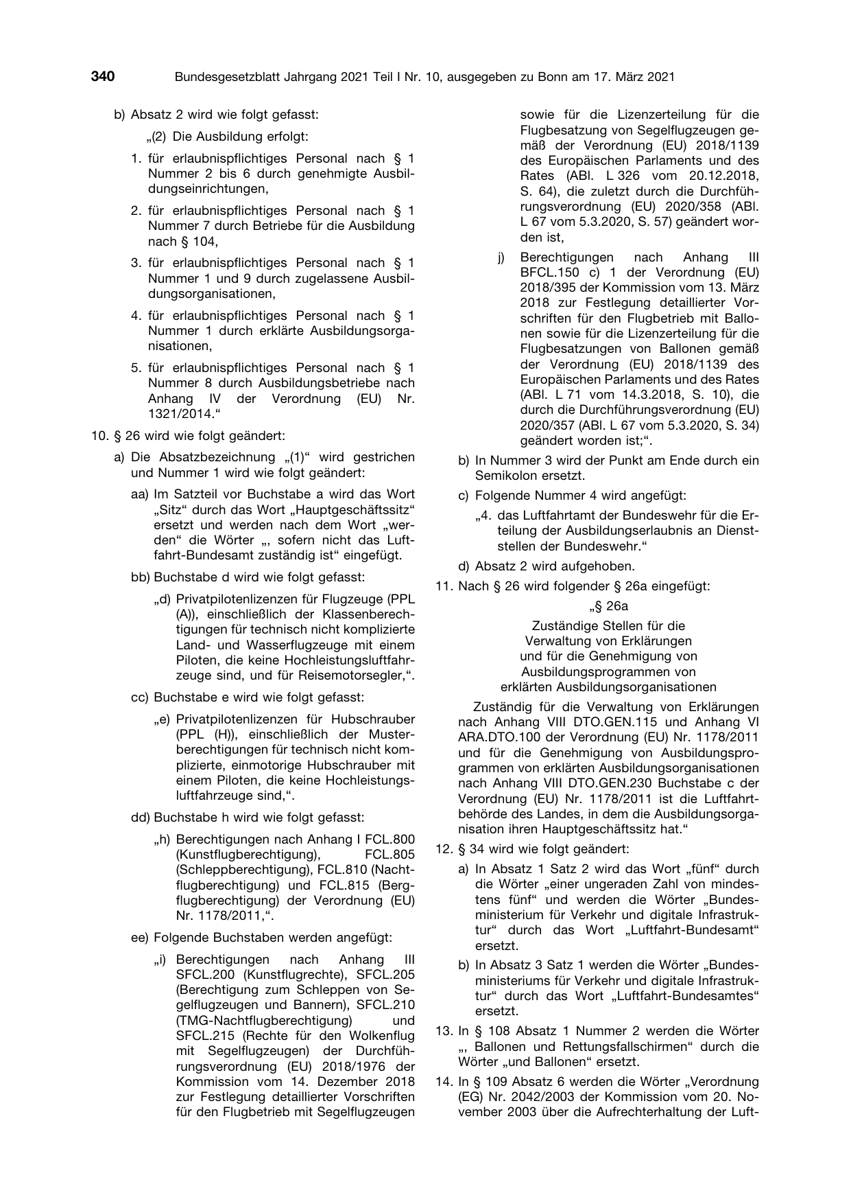 BGBl. 2021, Seite 340 — Originalseite als Abbildung