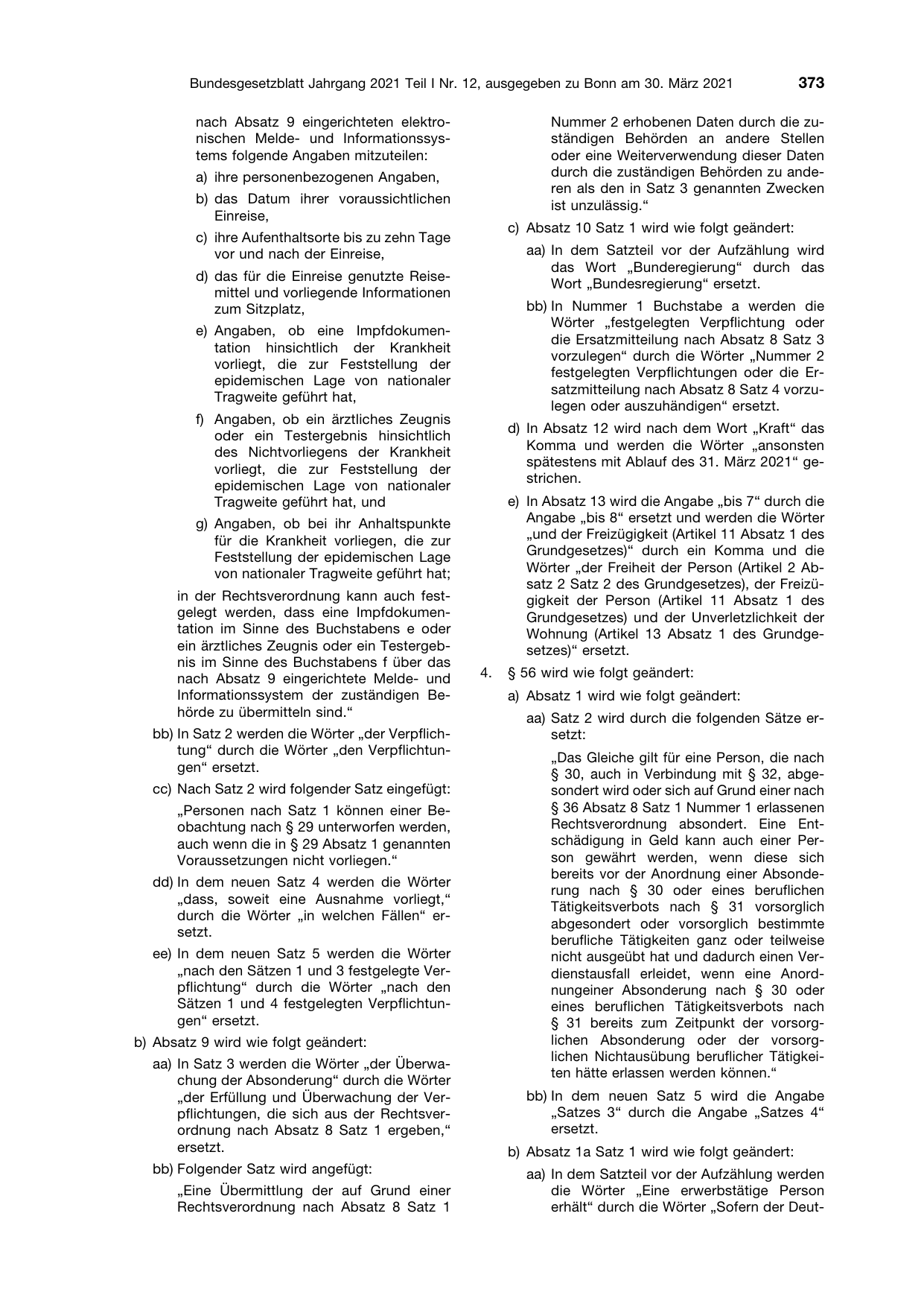 BGBl. 2021, Seite 373 — Originalseite als Abbildung