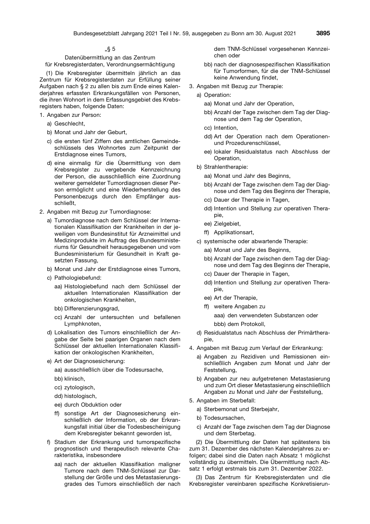 BGBl. 2021, Seite 3895 — Originalseite als Abbildung