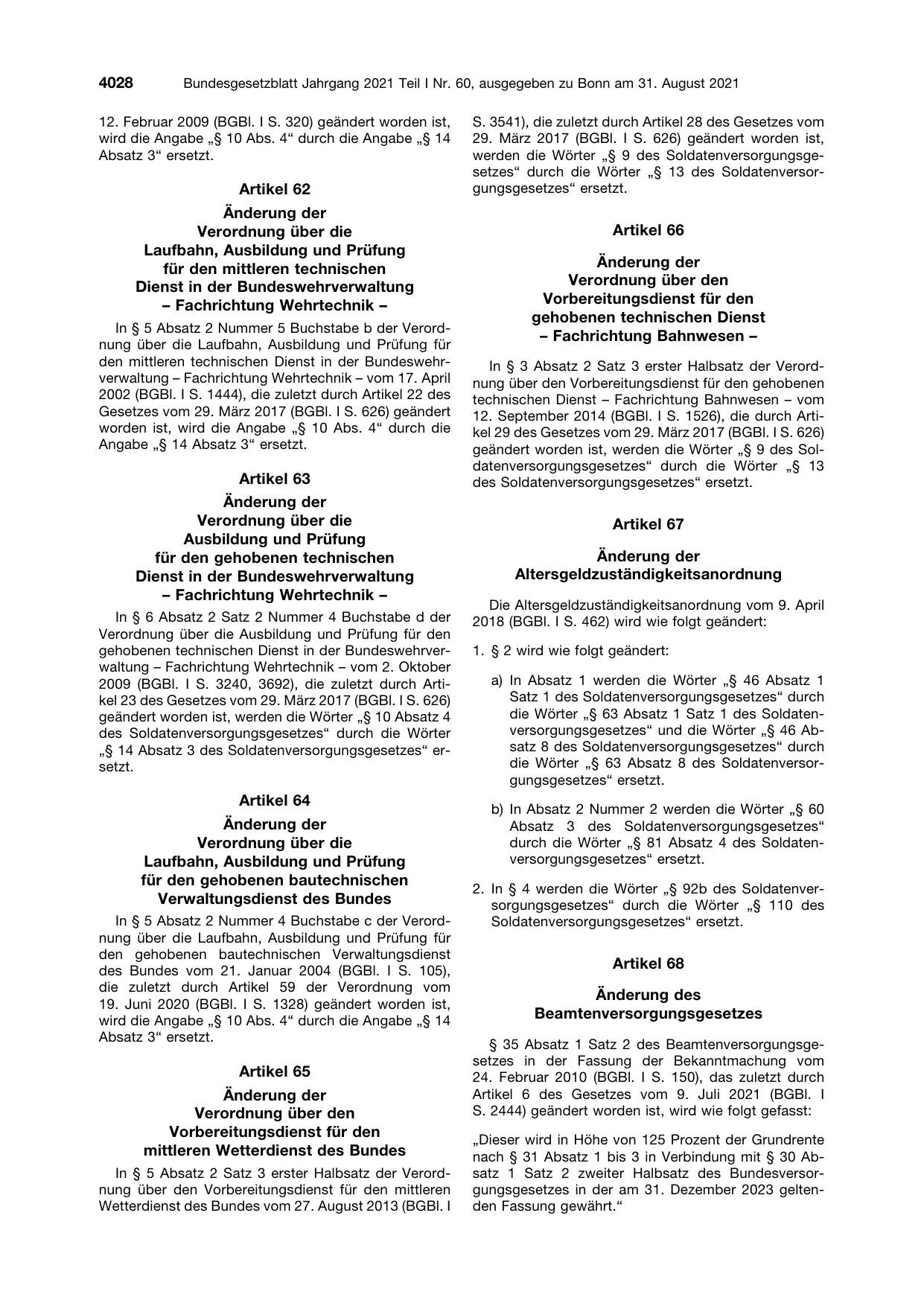 BGBl. 2021, Seite 4028 — Originalseite als Abbildung