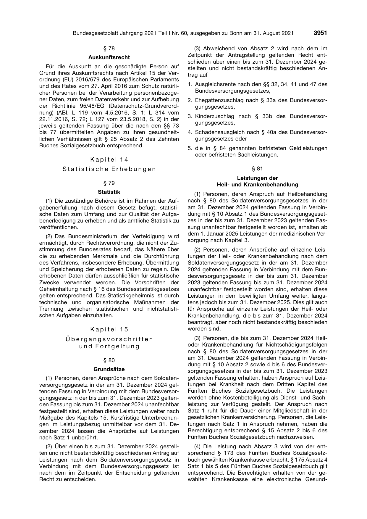 BGBl. 2021, Seite 3951 — Originalseite als Abbildung