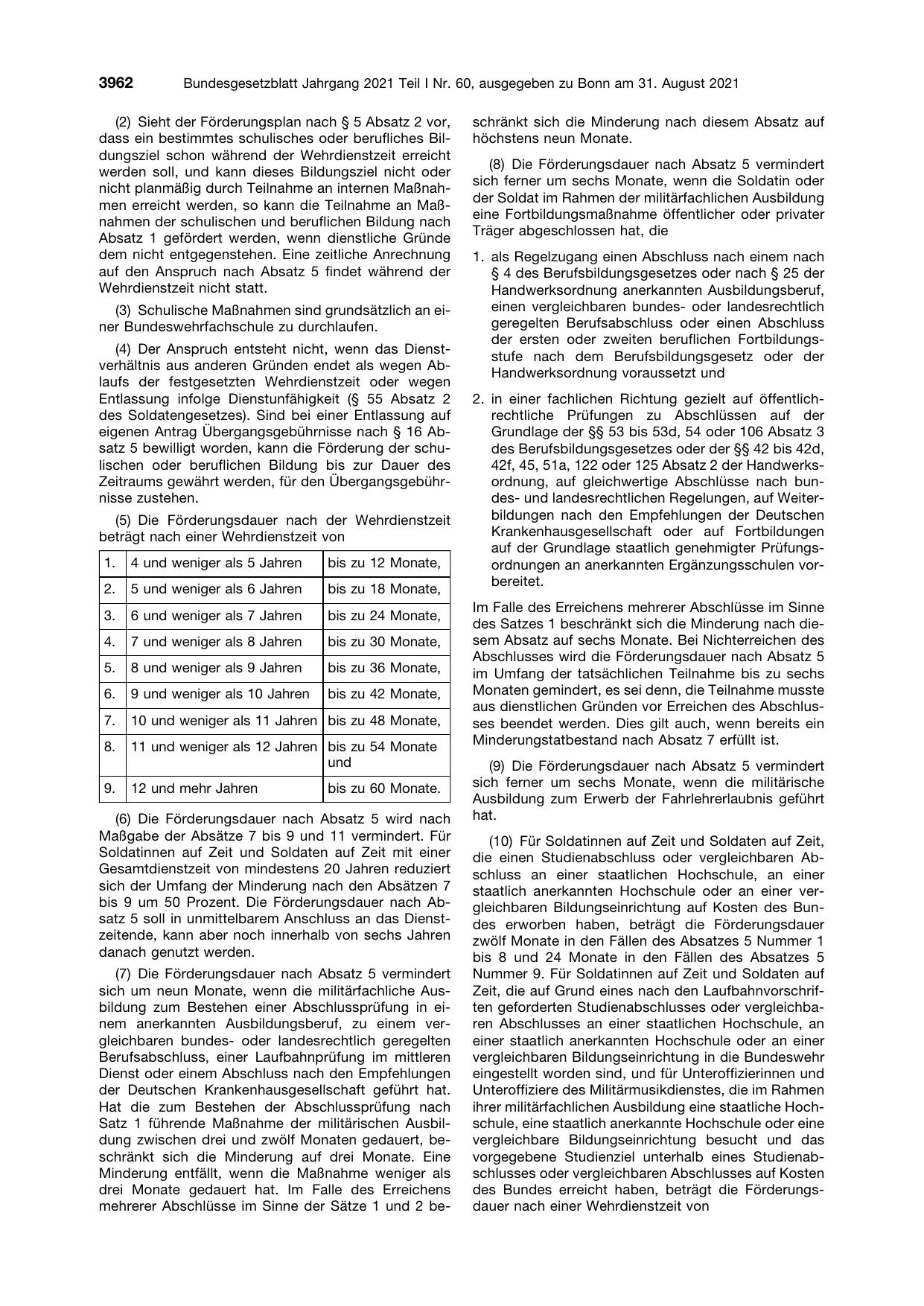 BGBl. 2021, Seite 3962 — Originalseite als Abbildung