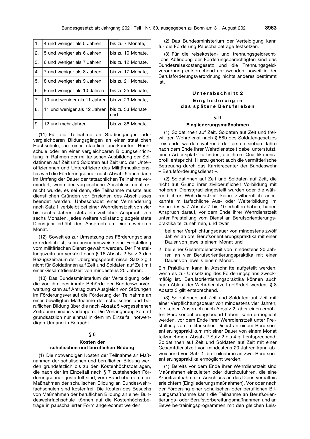 BGBl. 2021, Seite 3963 — Originalseite als Abbildung