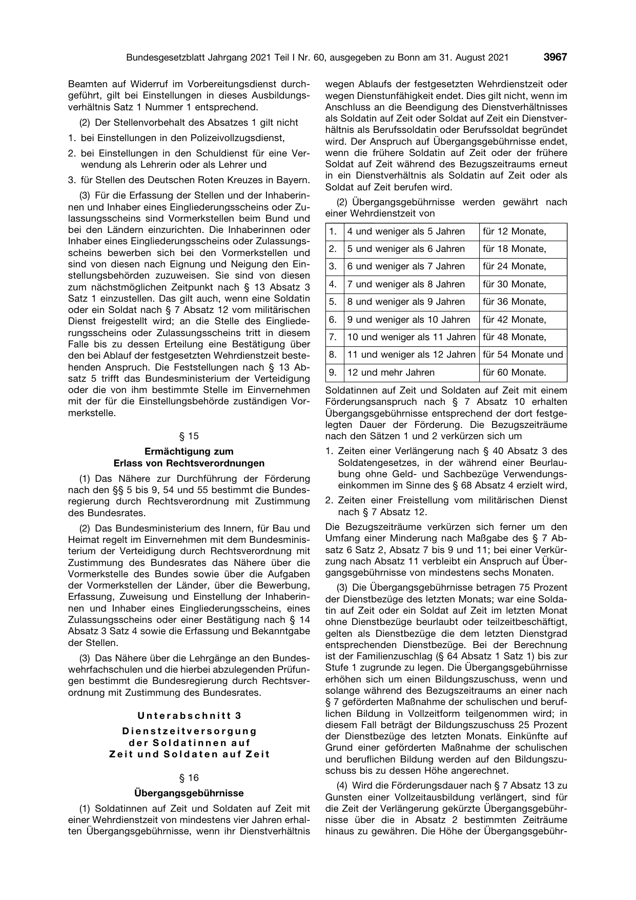 BGBl. 2021, Seite 3967 — Originalseite als Abbildung