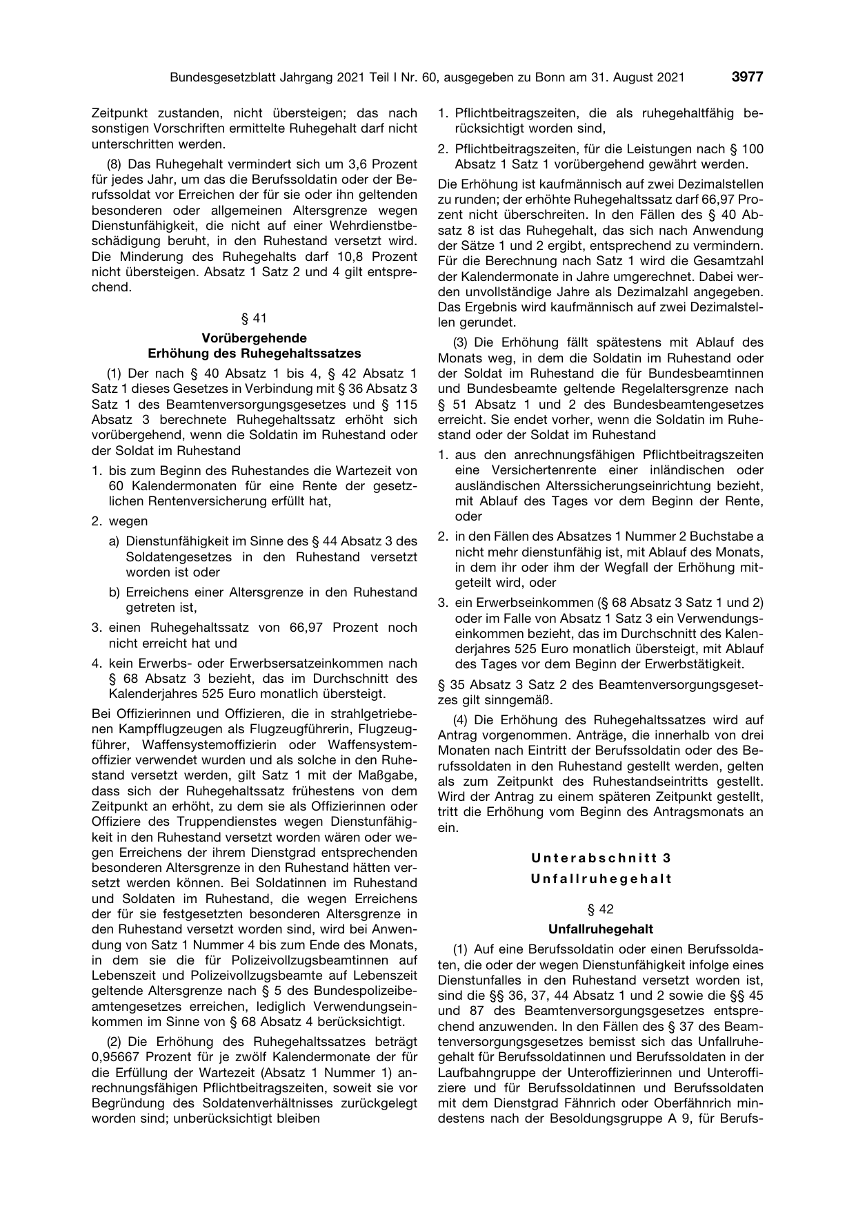 BGBl. 2021, Seite 3977 — Originalseite als Abbildung