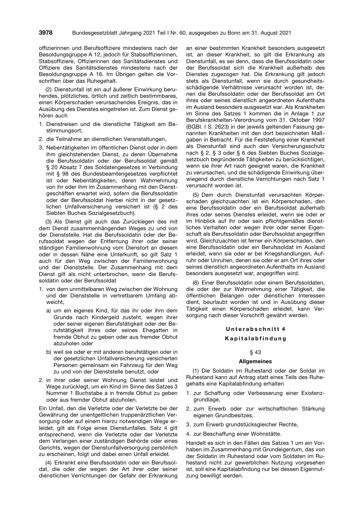 BGBl. 2021, Seite 3978 — Originalseite als Abbildung