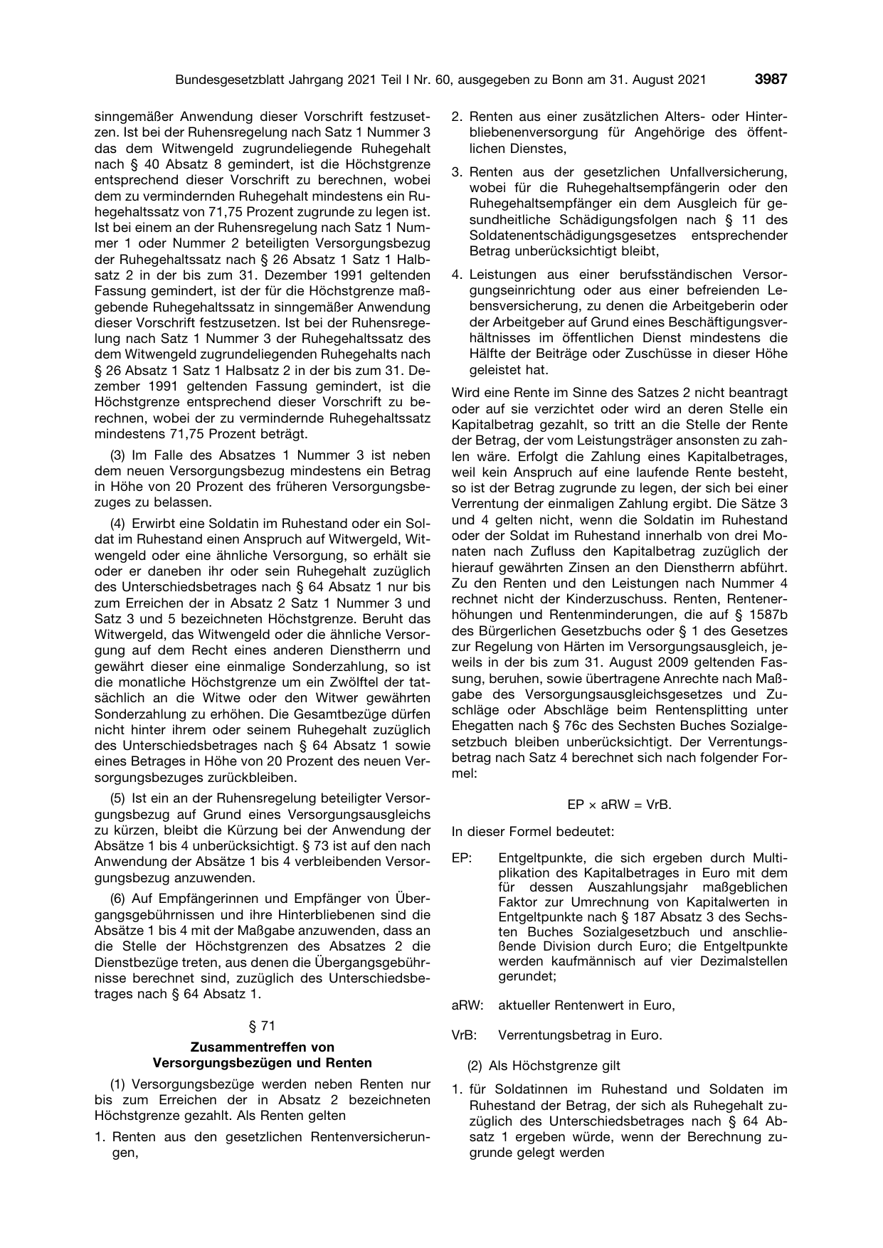 BGBl. 2021, Seite 3987 — Originalseite als Abbildung