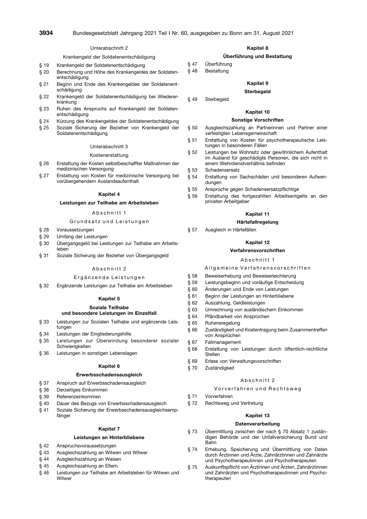 BGBl. 2021, Seite 3934 — Originalseite als Abbildung