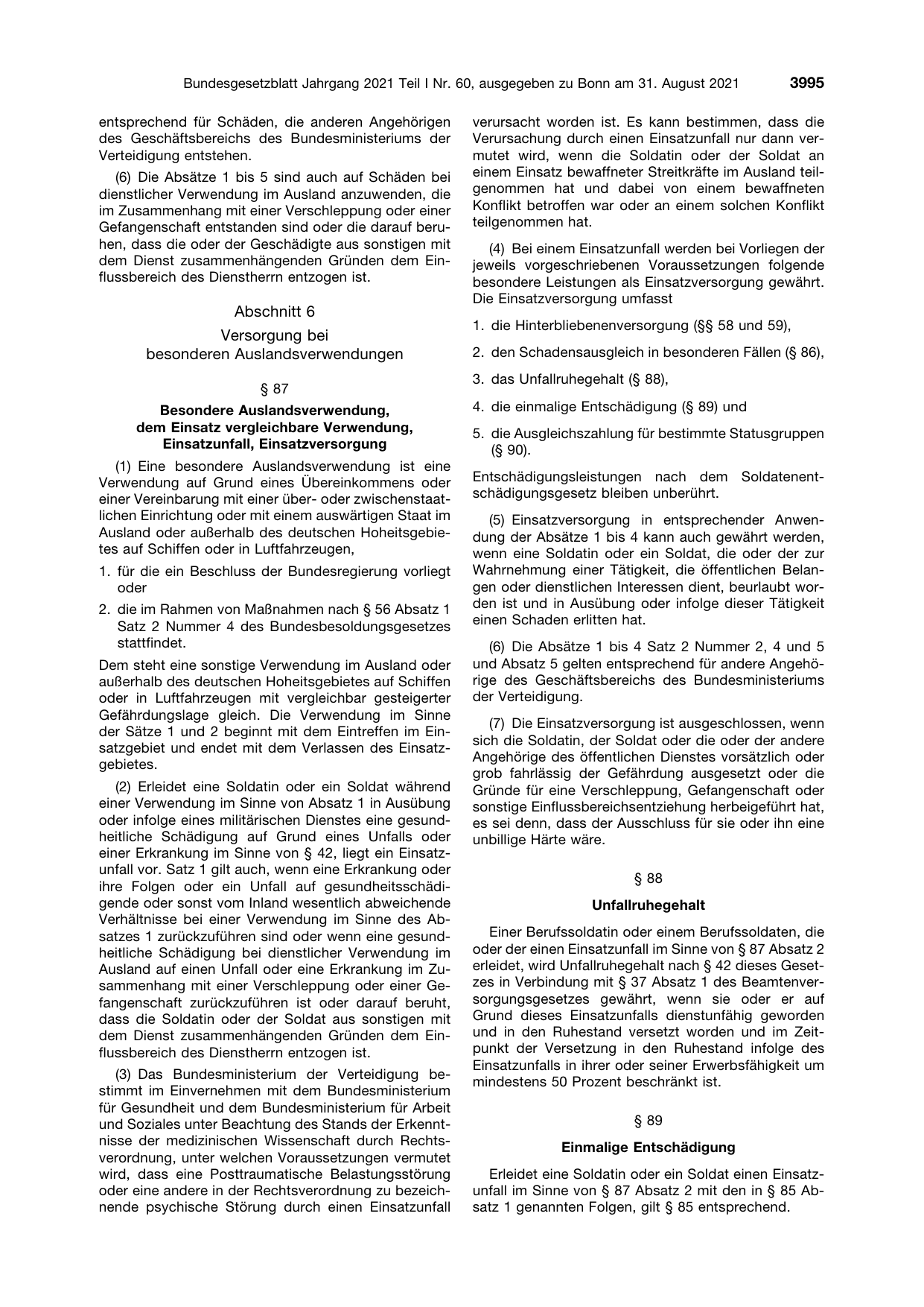 BGBl. 2021, Seite 3995 — Originalseite als Abbildung