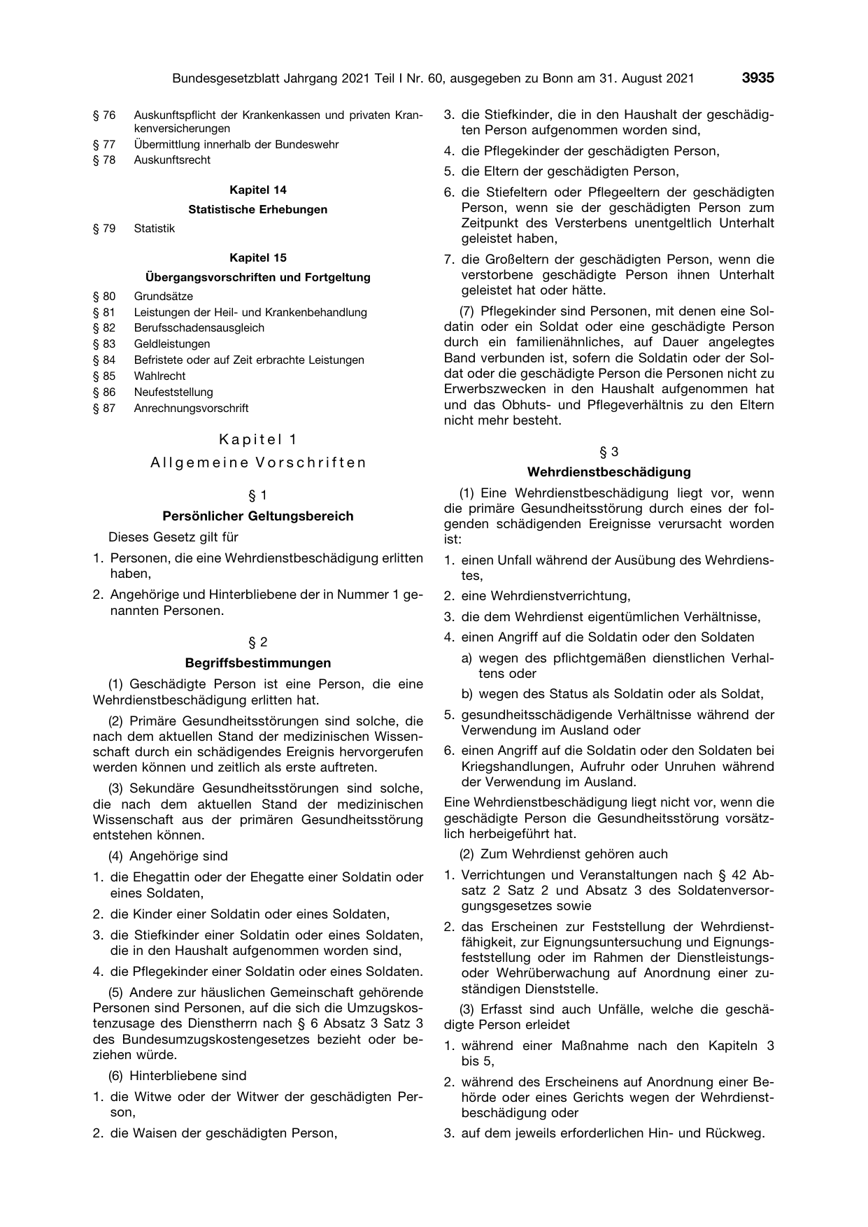 BGBl. 2021, Seite 3935 — Originalseite als Abbildung