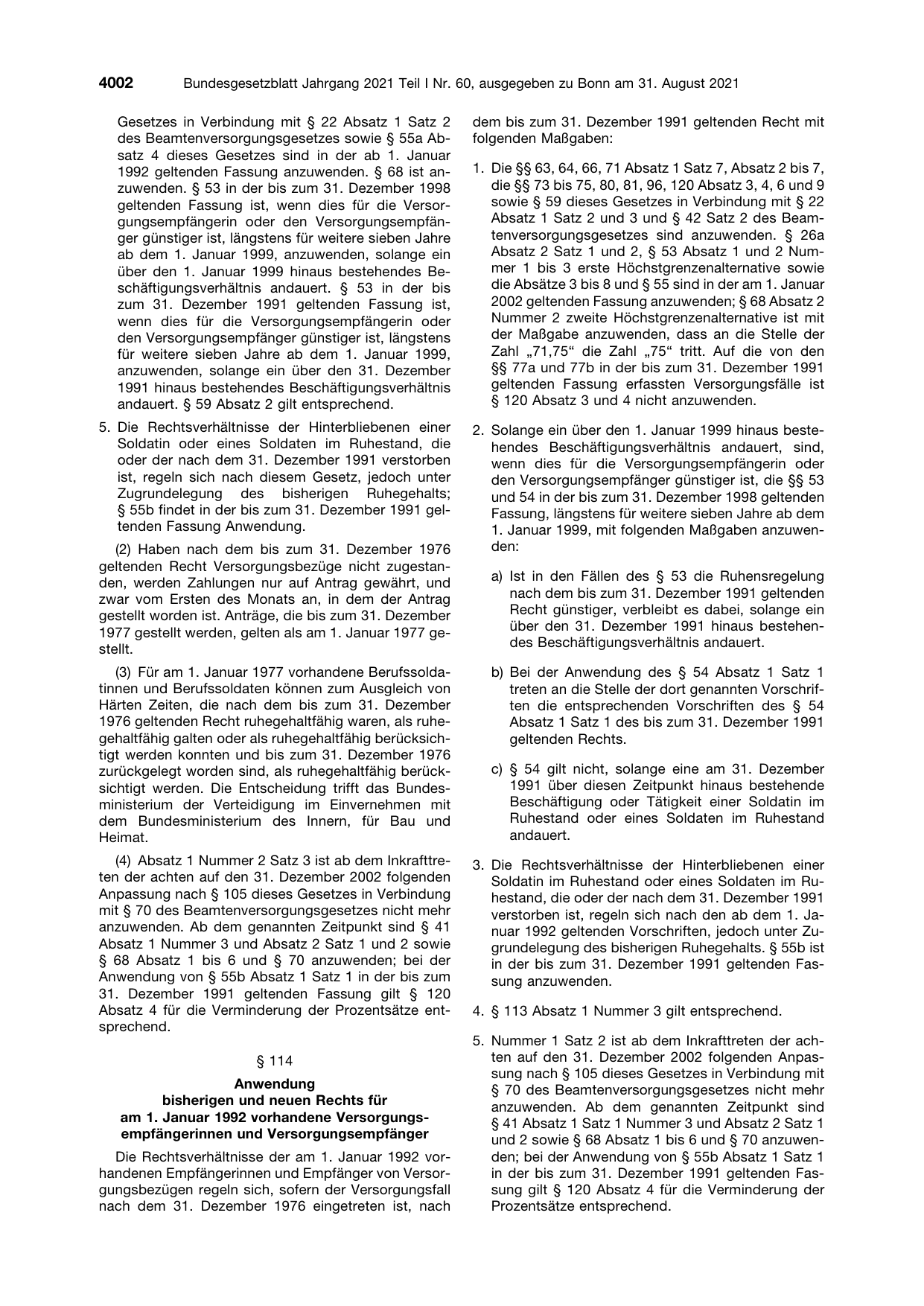 BGBl. 2021, Seite 4002 — Originalseite als Abbildung