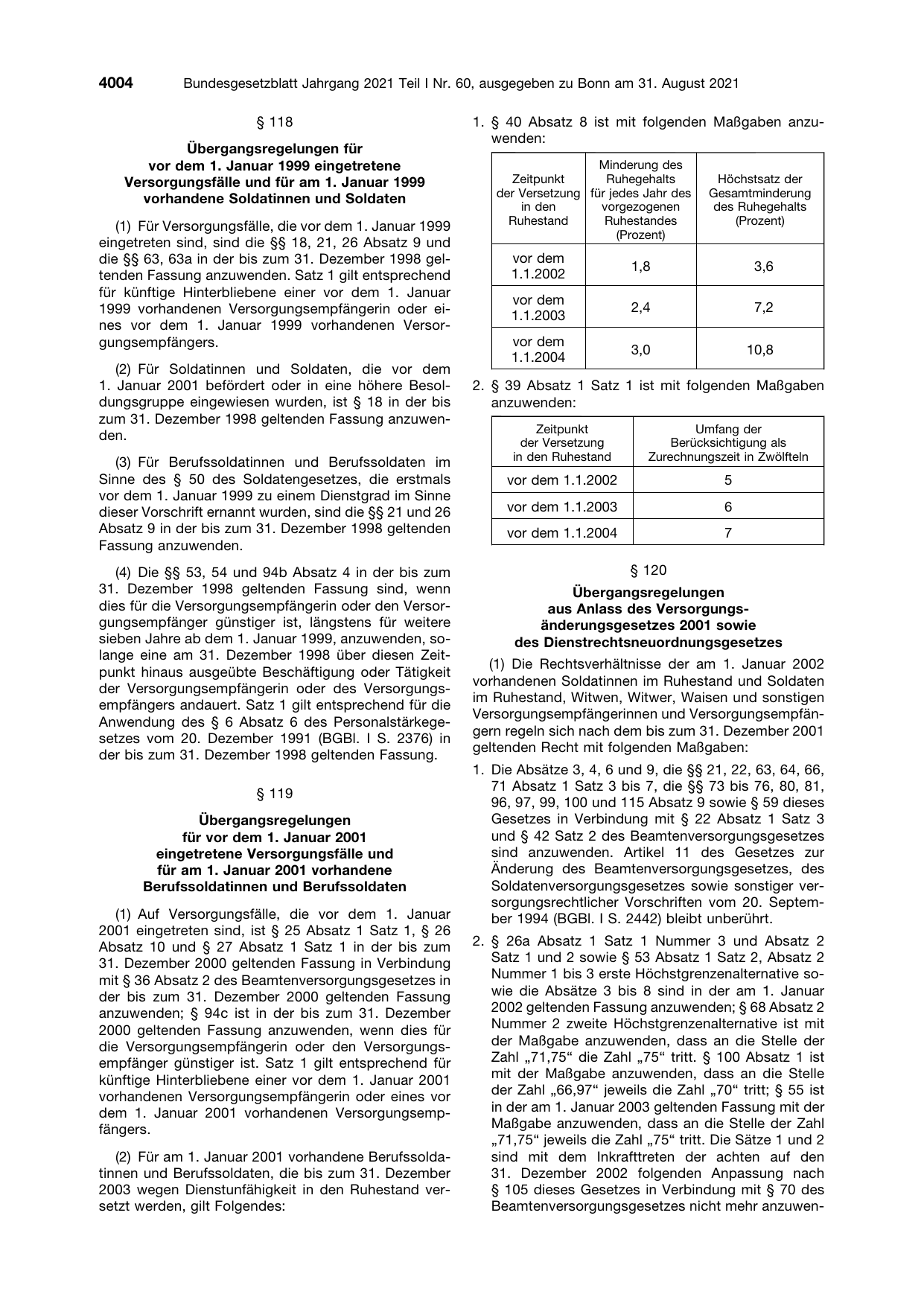 BGBl. 2021, Seite 4004 — Originalseite als Abbildung