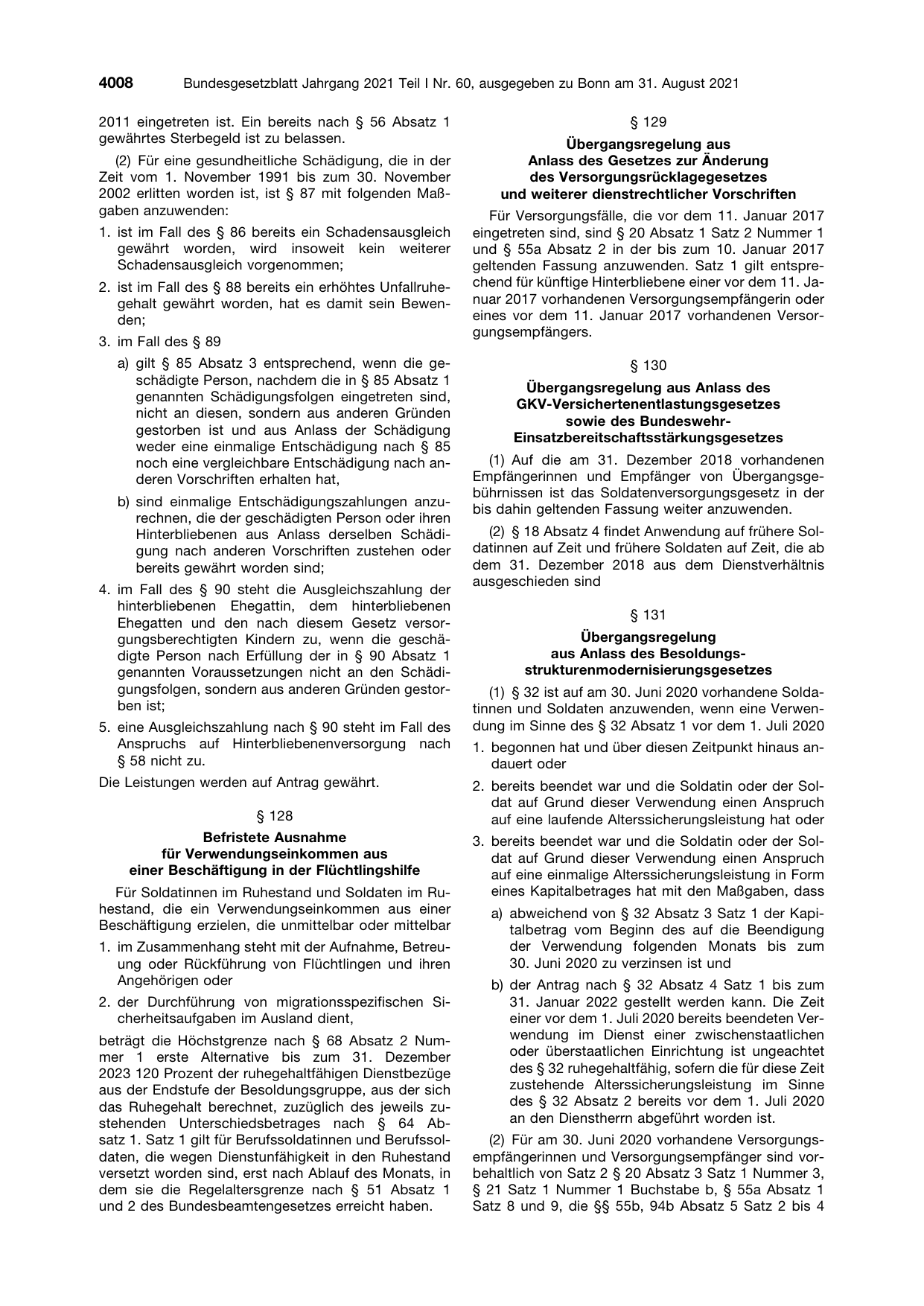 BGBl. 2021, Seite 4008 — Originalseite als Abbildung