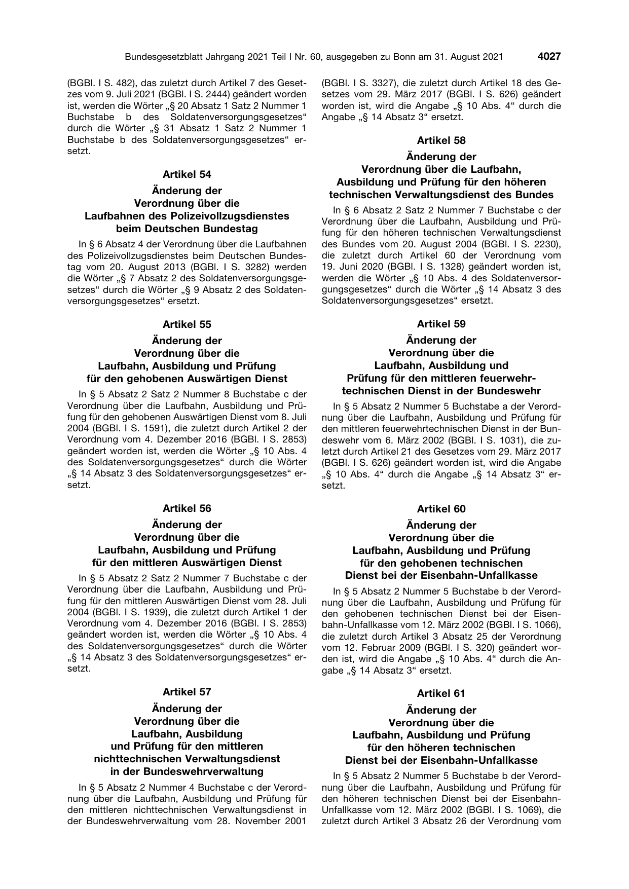 BGBl. 2021, Seite 4027 — Originalseite als Abbildung