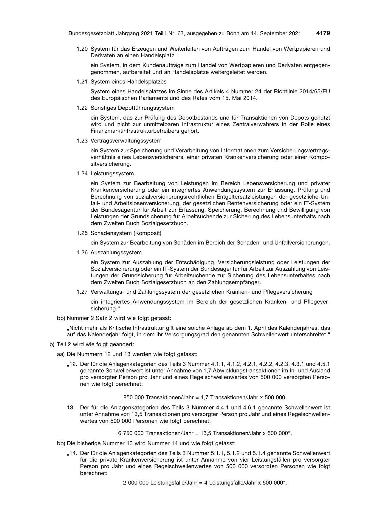 BGBl. 2021, Seite 4179 — Originalseite als Abbildung