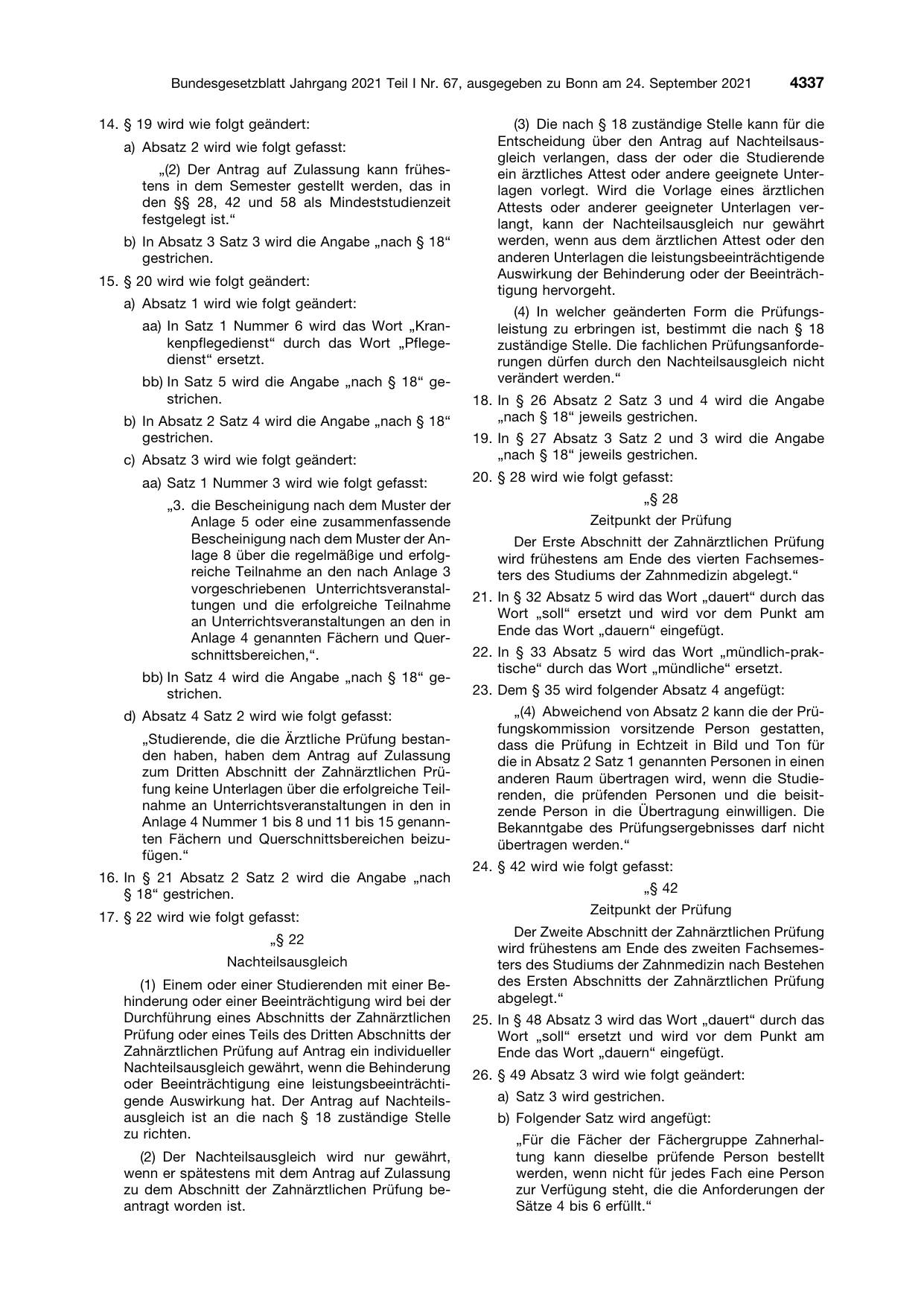 BGBl. 2021, Seite 4337 — Originalseite als Abbildung