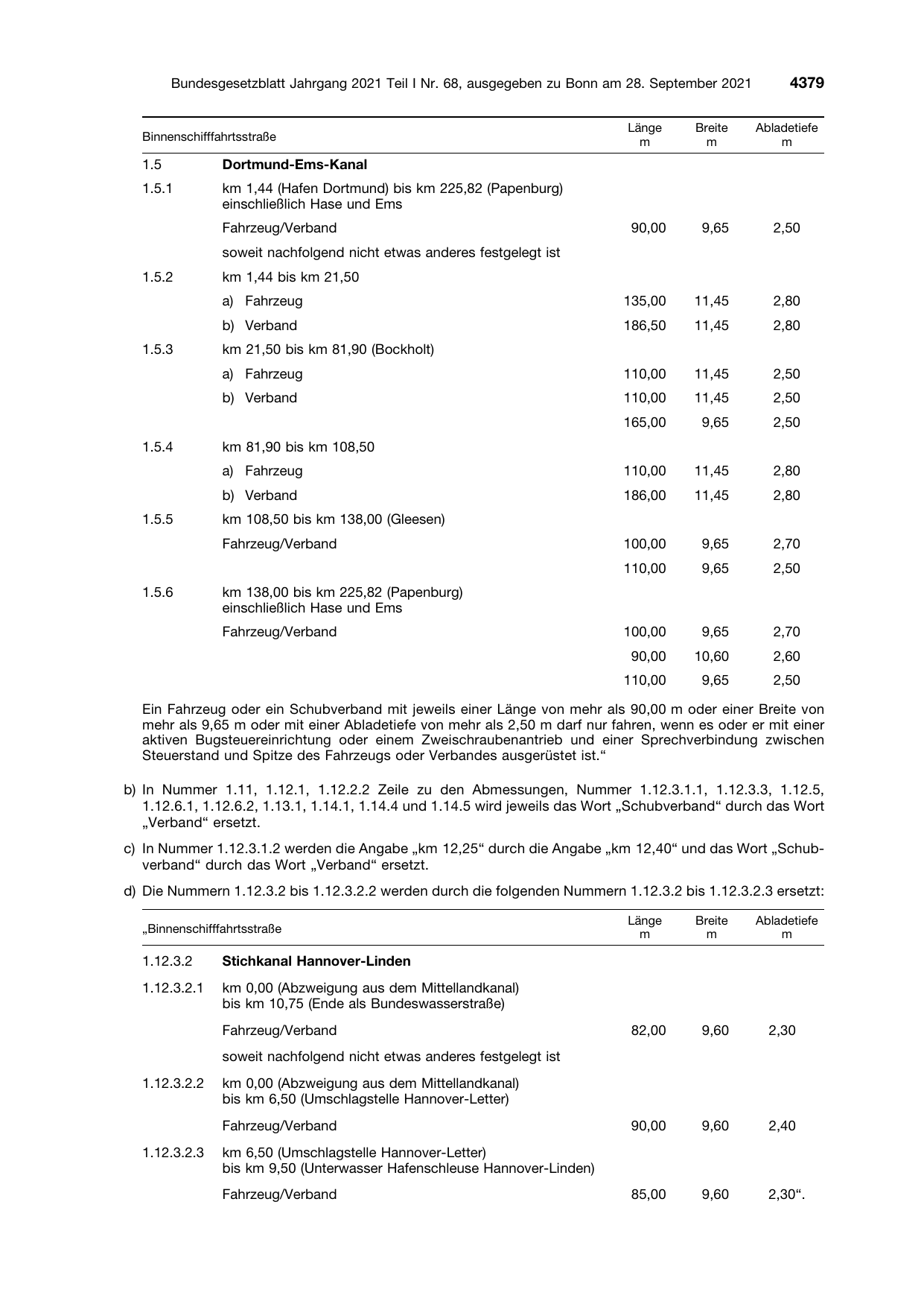 BGBl. 2021, Seite 4379 — Originalseite als Abbildung