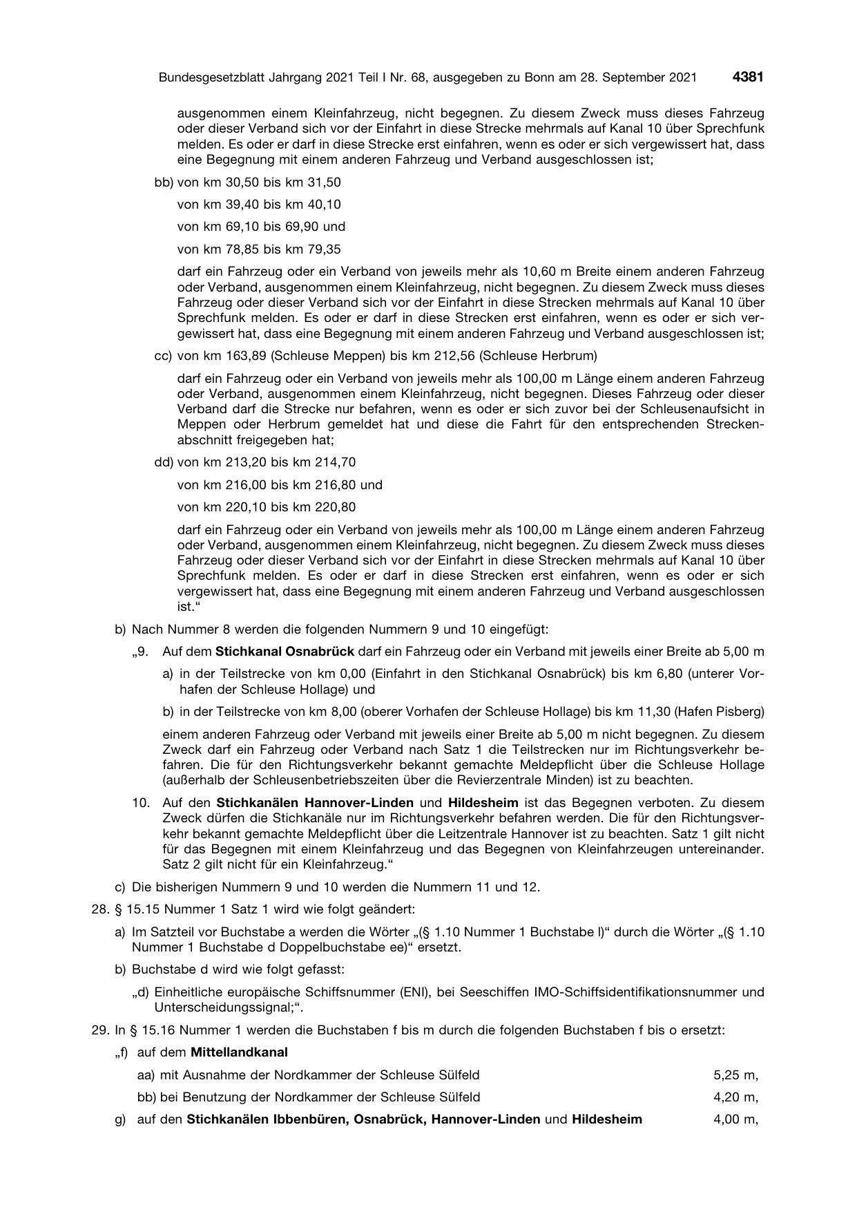 BGBl. 2021, Seite 4381 — Originalseite als Abbildung