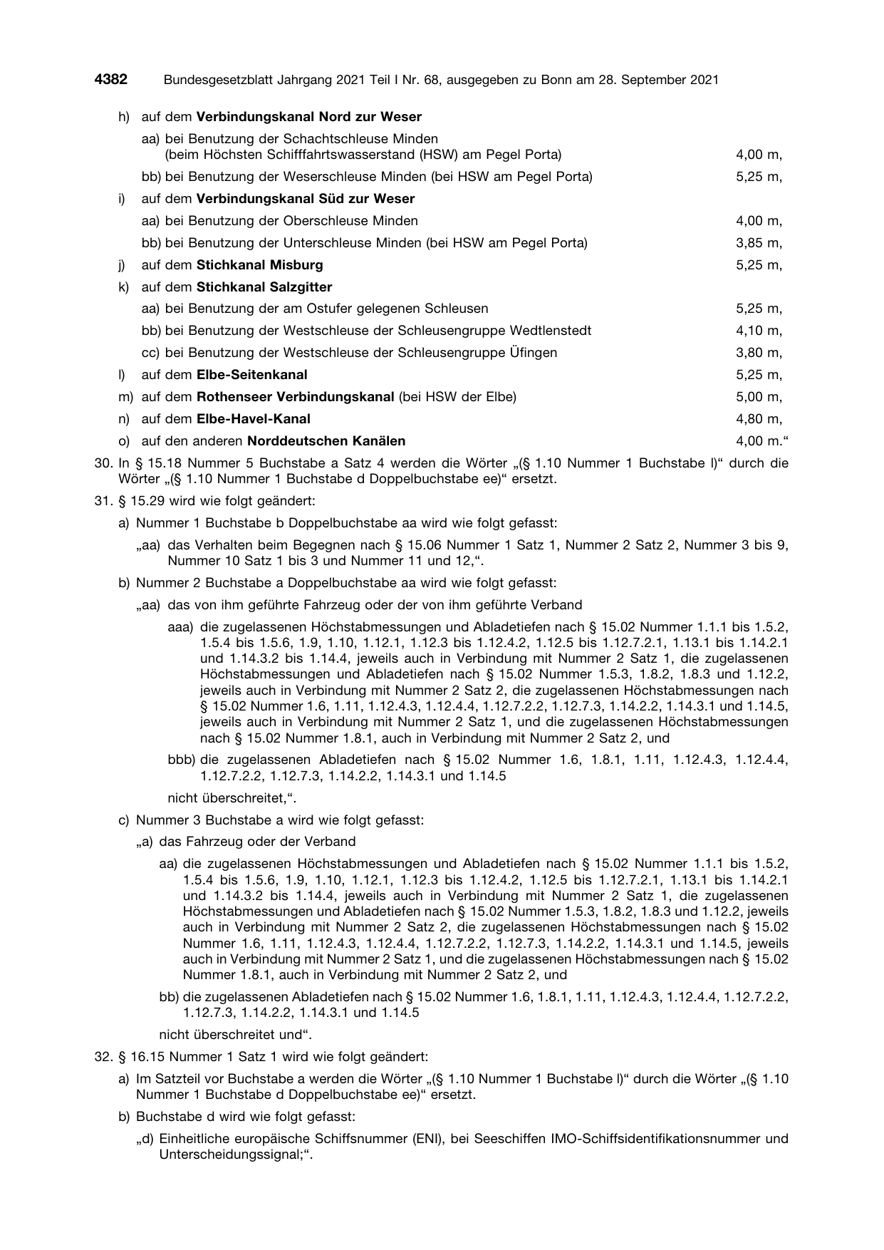 BGBl. 2021, Seite 4382 — Originalseite als Abbildung