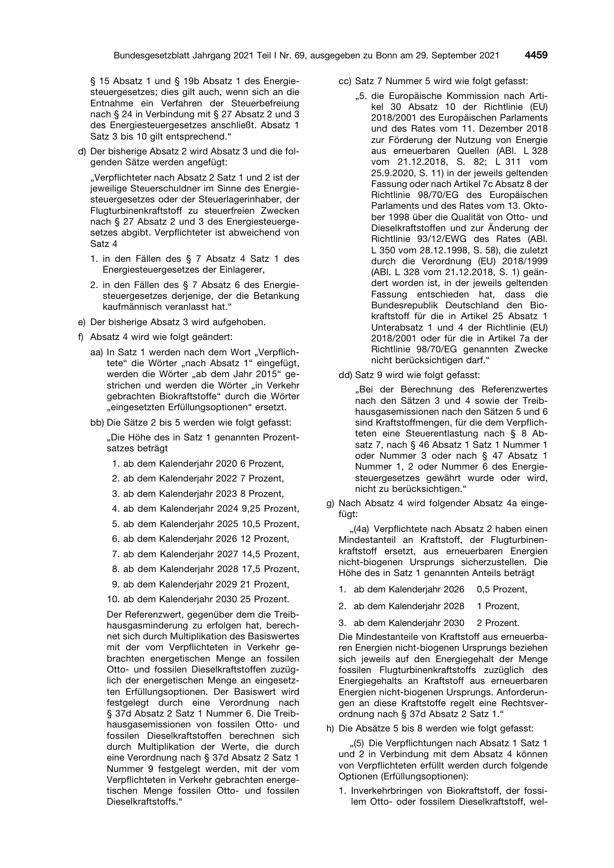 BGBl. 2021, Seite 4459 — Originalseite als Abbildung