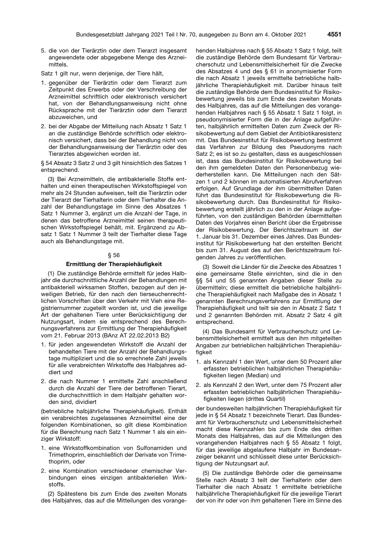 BGBl. 2021, Seite 4551 — Originalseite als Abbildung