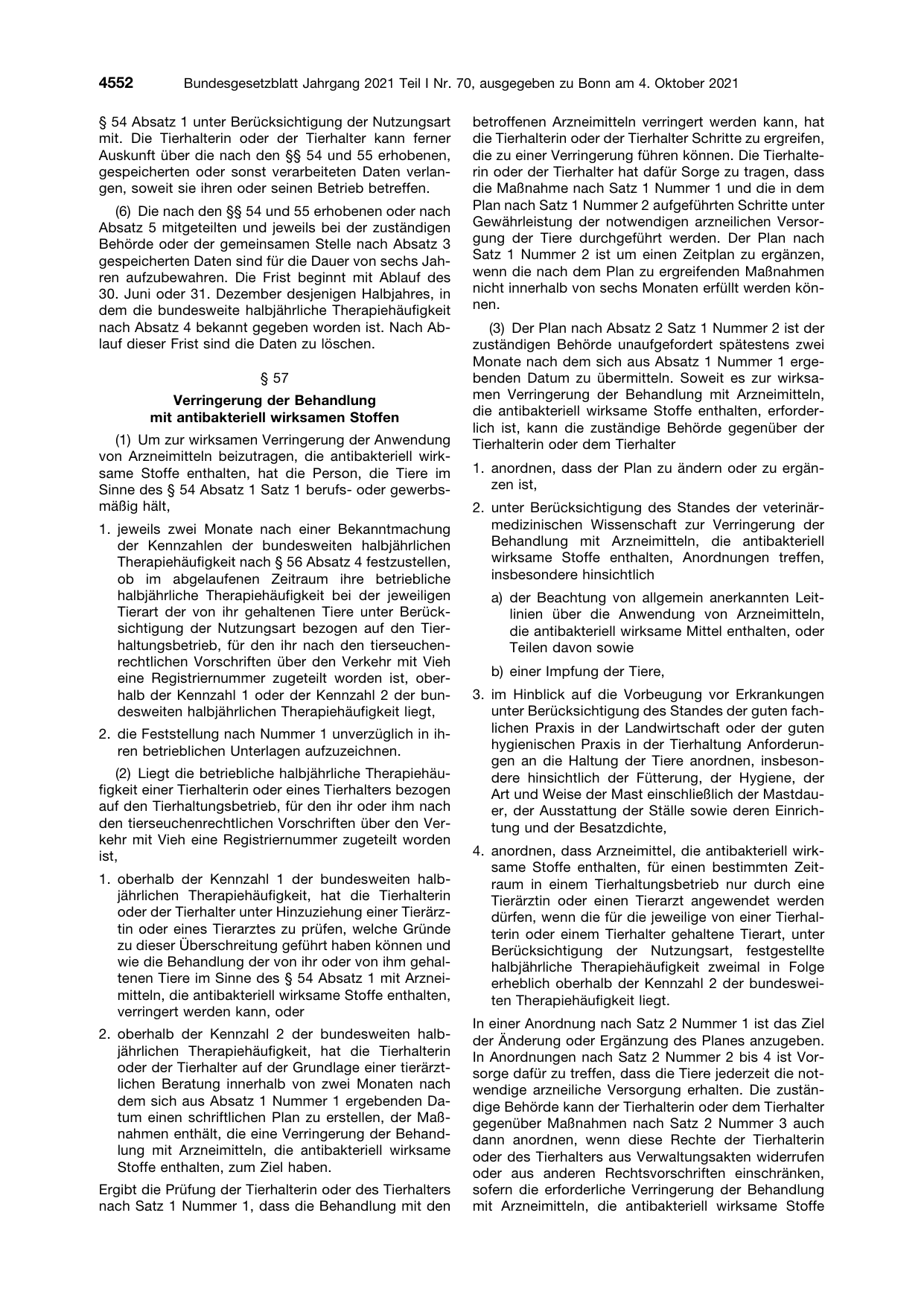 BGBl. 2021, Seite 4552 — Originalseite als Abbildung