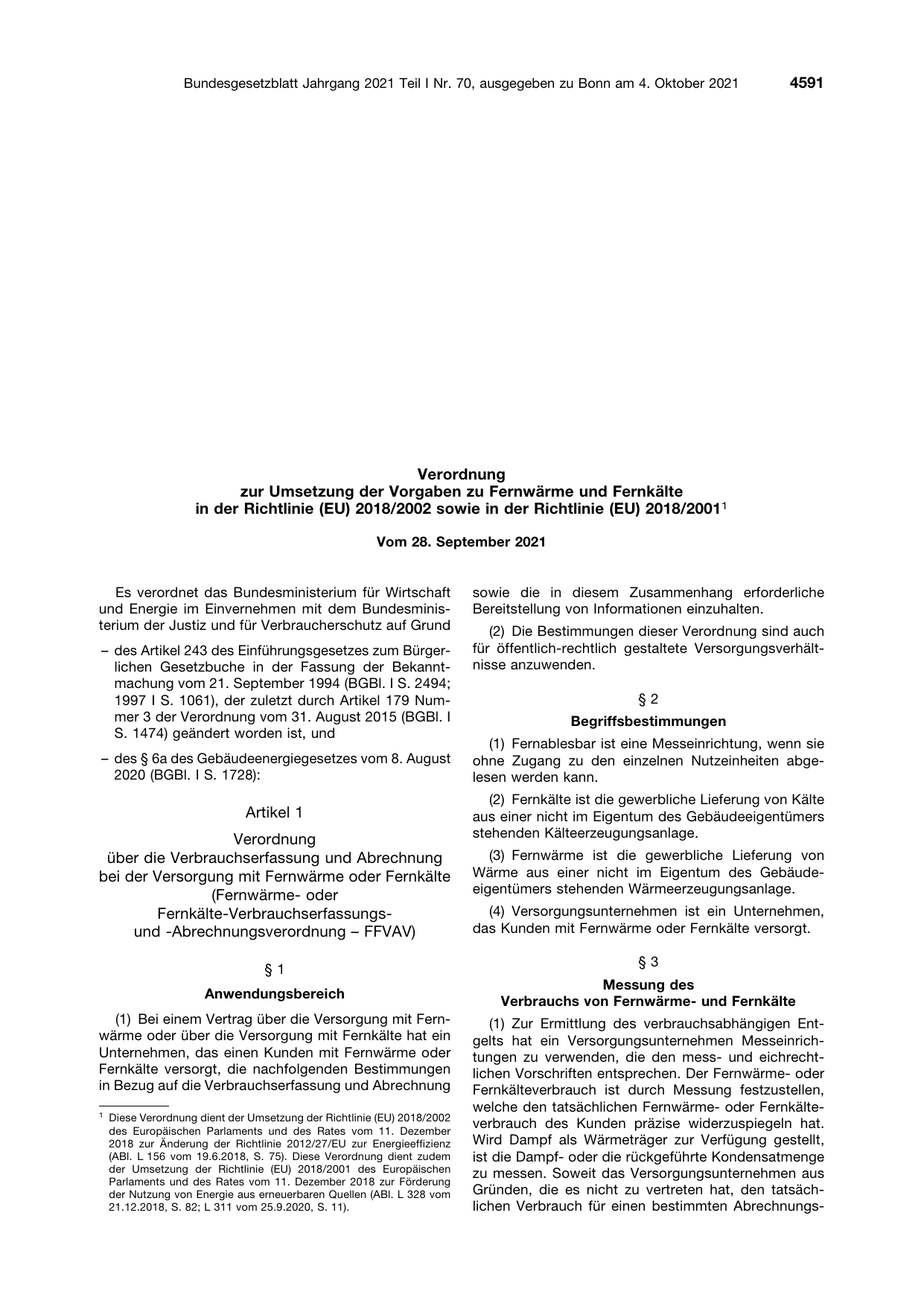 BGBl. 2021, Seite 4591 — Originalseite als Abbildung