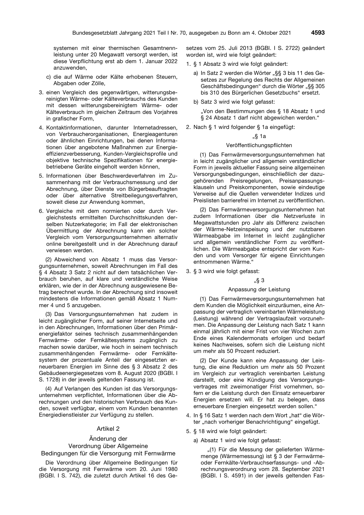 BGBl. 2021, Seite 4593 — Originalseite als Abbildung