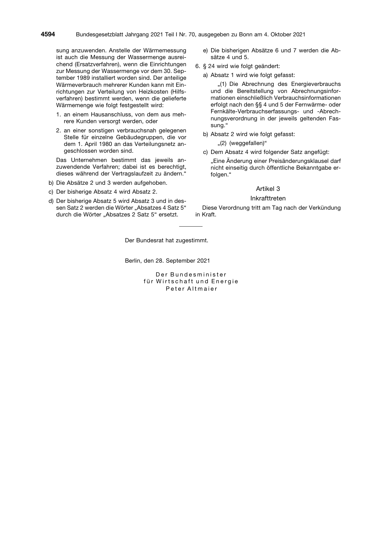 BGBl. 2021, Seite 4594 — Originalseite als Abbildung