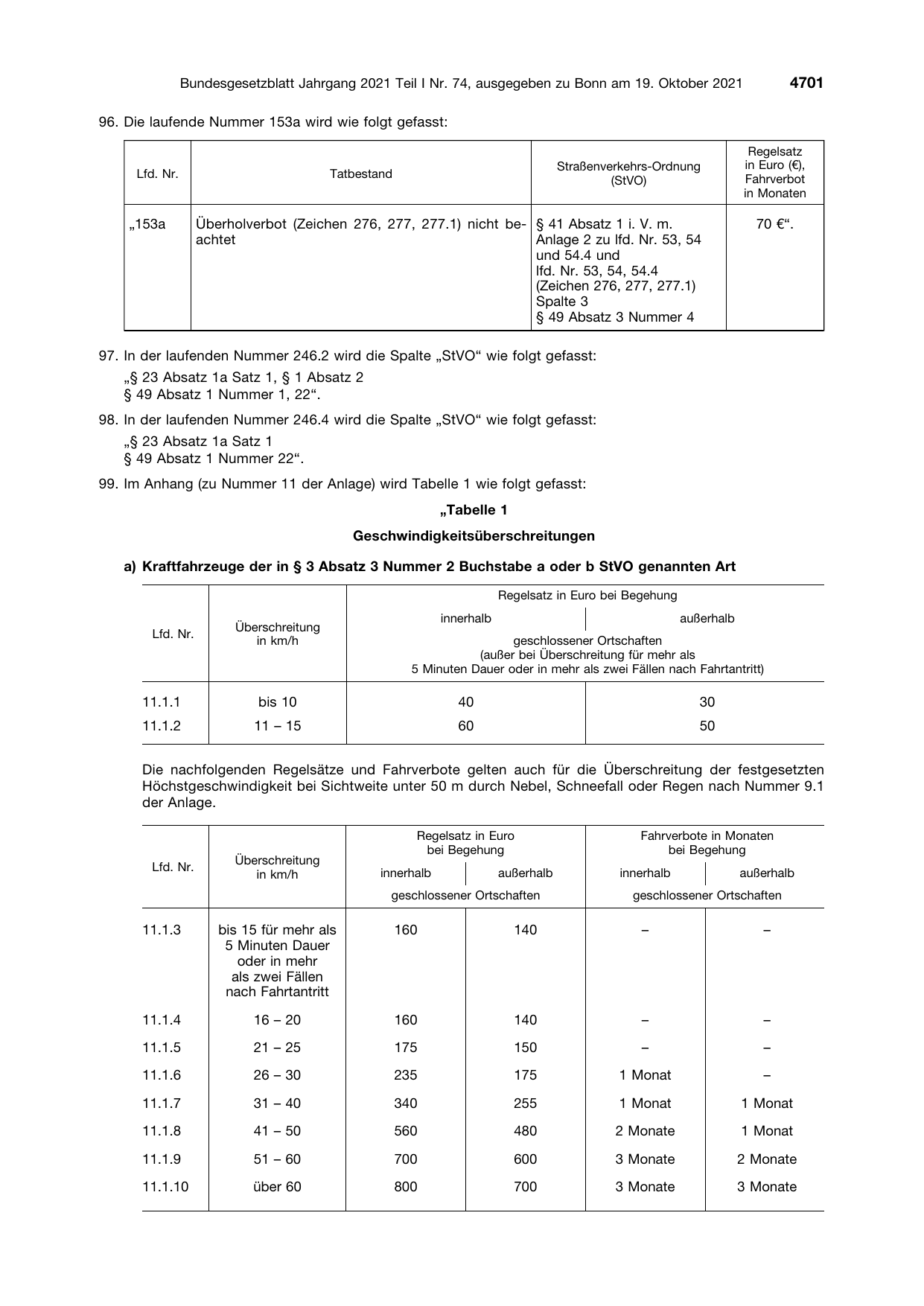 BGBl. 2021, Seite 4701 — Originalseite als Abbildung