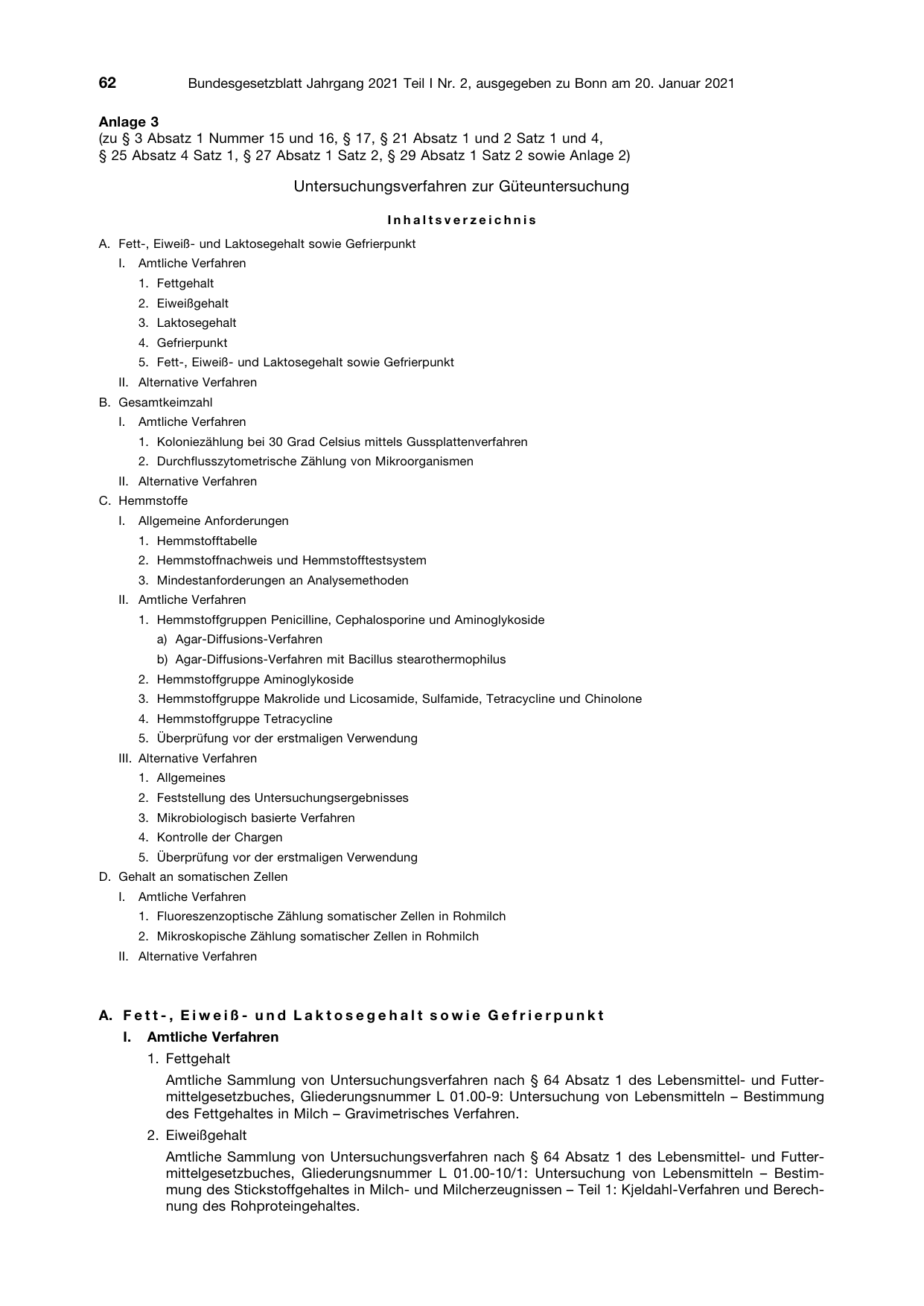 BGBl. 2021, Seite 62 — Originalseite als Abbildung
