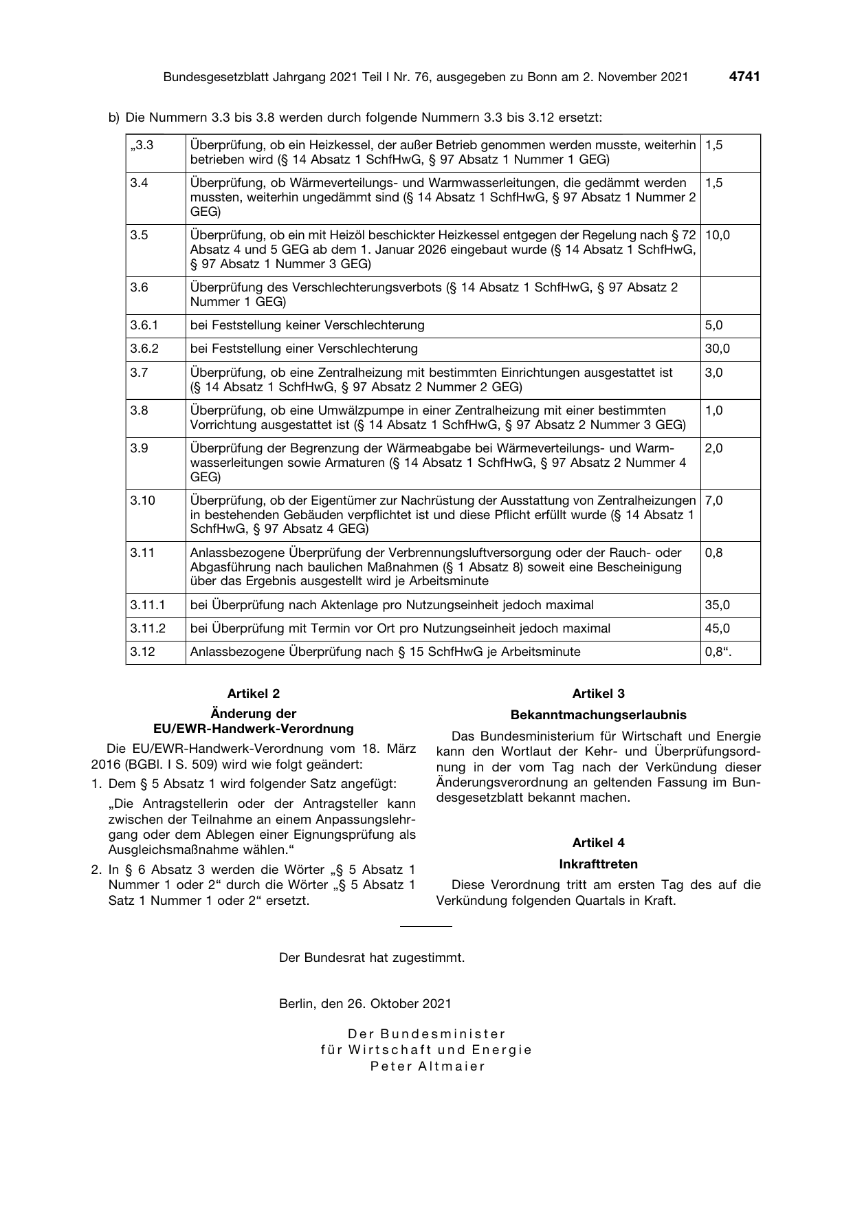 BGBl. 2021, Seite 4741 — Originalseite als Abbildung