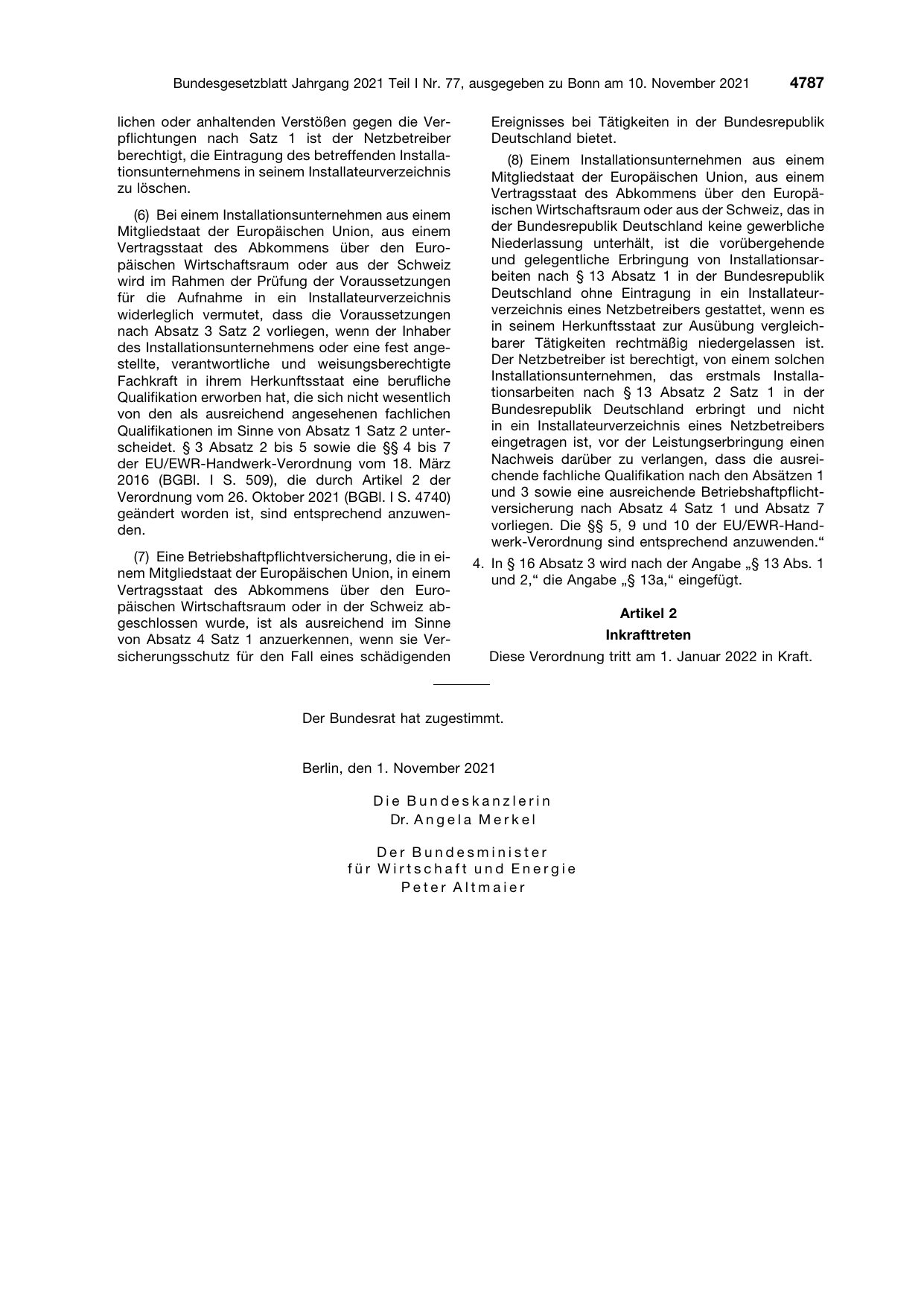 BGBl. 2021, Seite 4787 — Originalseite als Abbildung