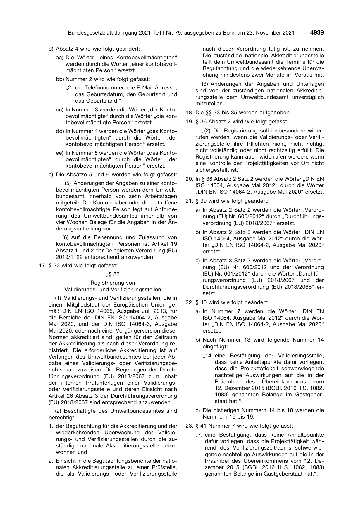 BGBl. 2021, Seite 4939 — Originalseite als Abbildung
