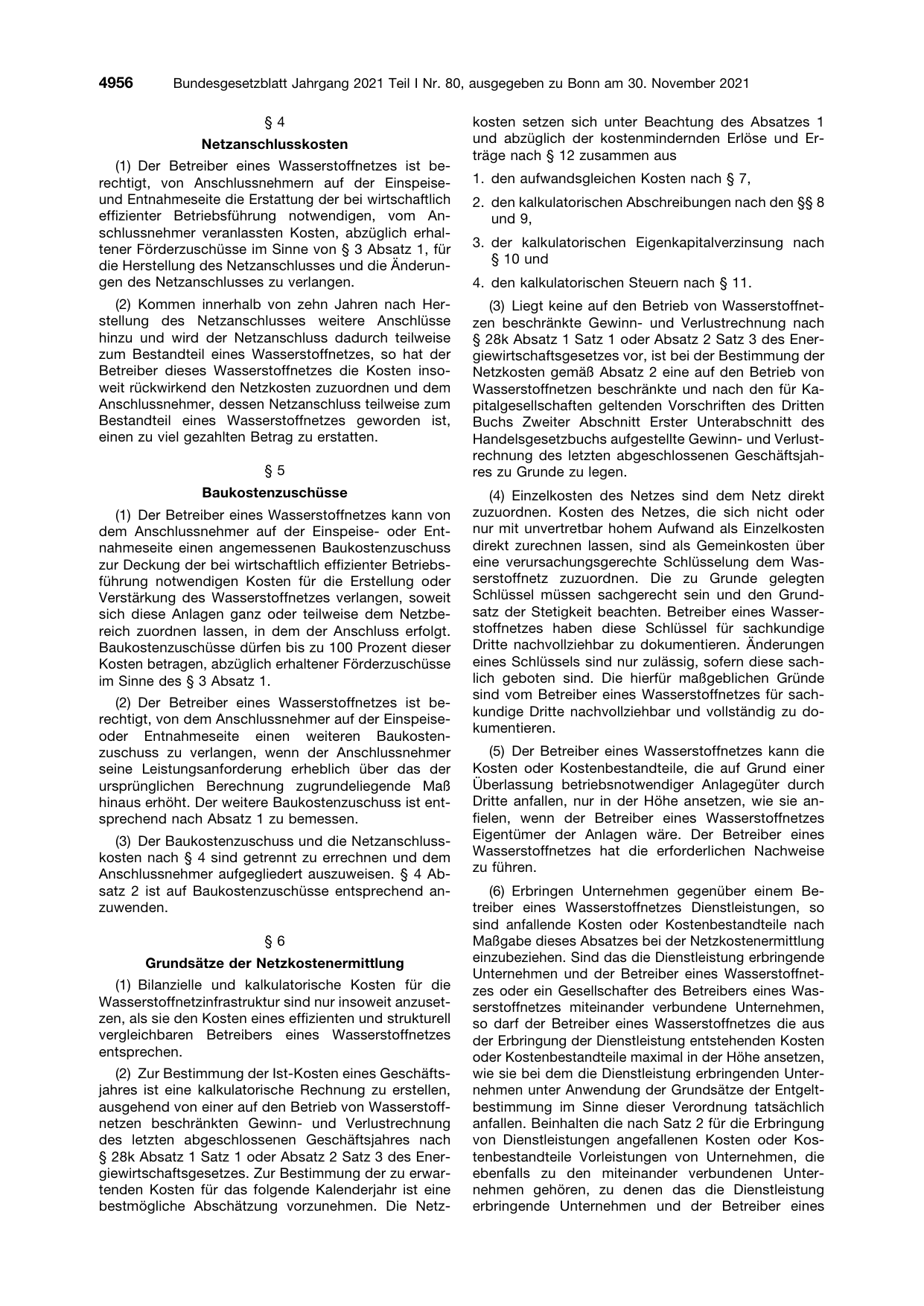 BGBl. 2021, Seite 4956 — Originalseite als Abbildung