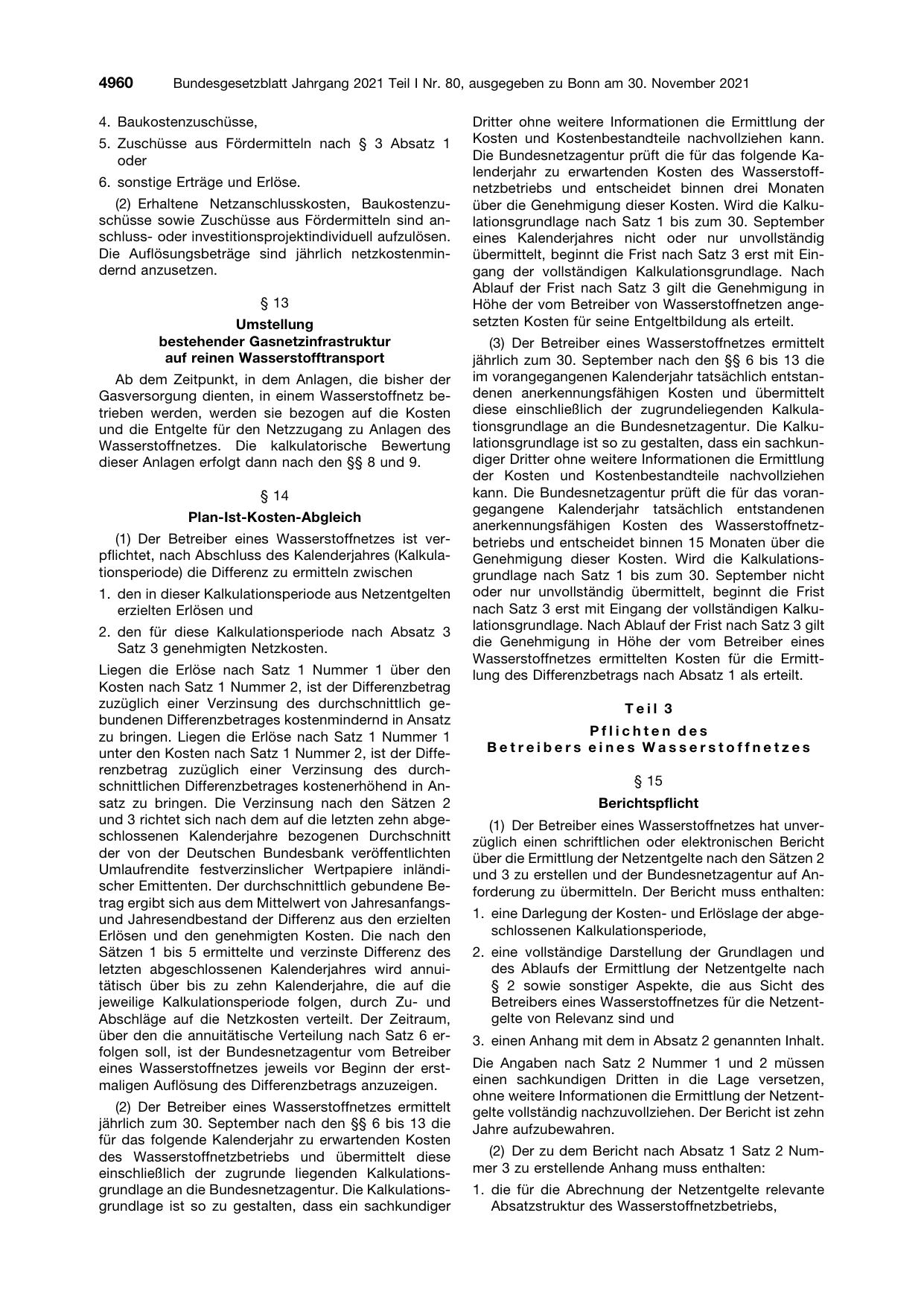 BGBl. 2021, Seite 4960 — Originalseite als Abbildung