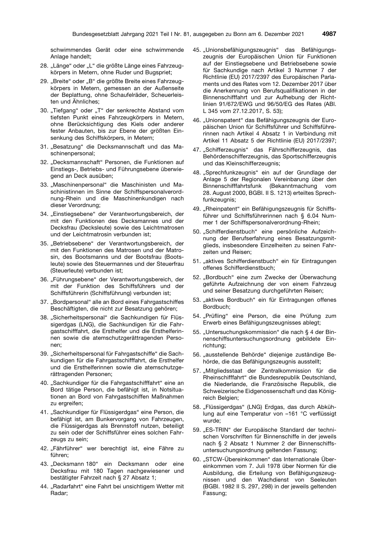 BGBl. 2021, Seite 4987 — Originalseite als Abbildung