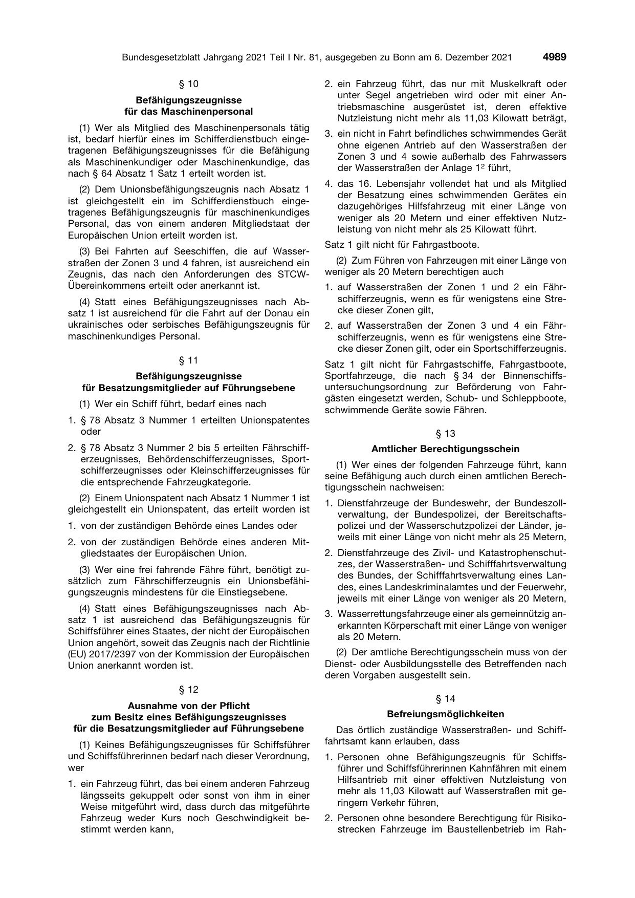 BGBl. 2021, Seite 4989 — Originalseite als Abbildung