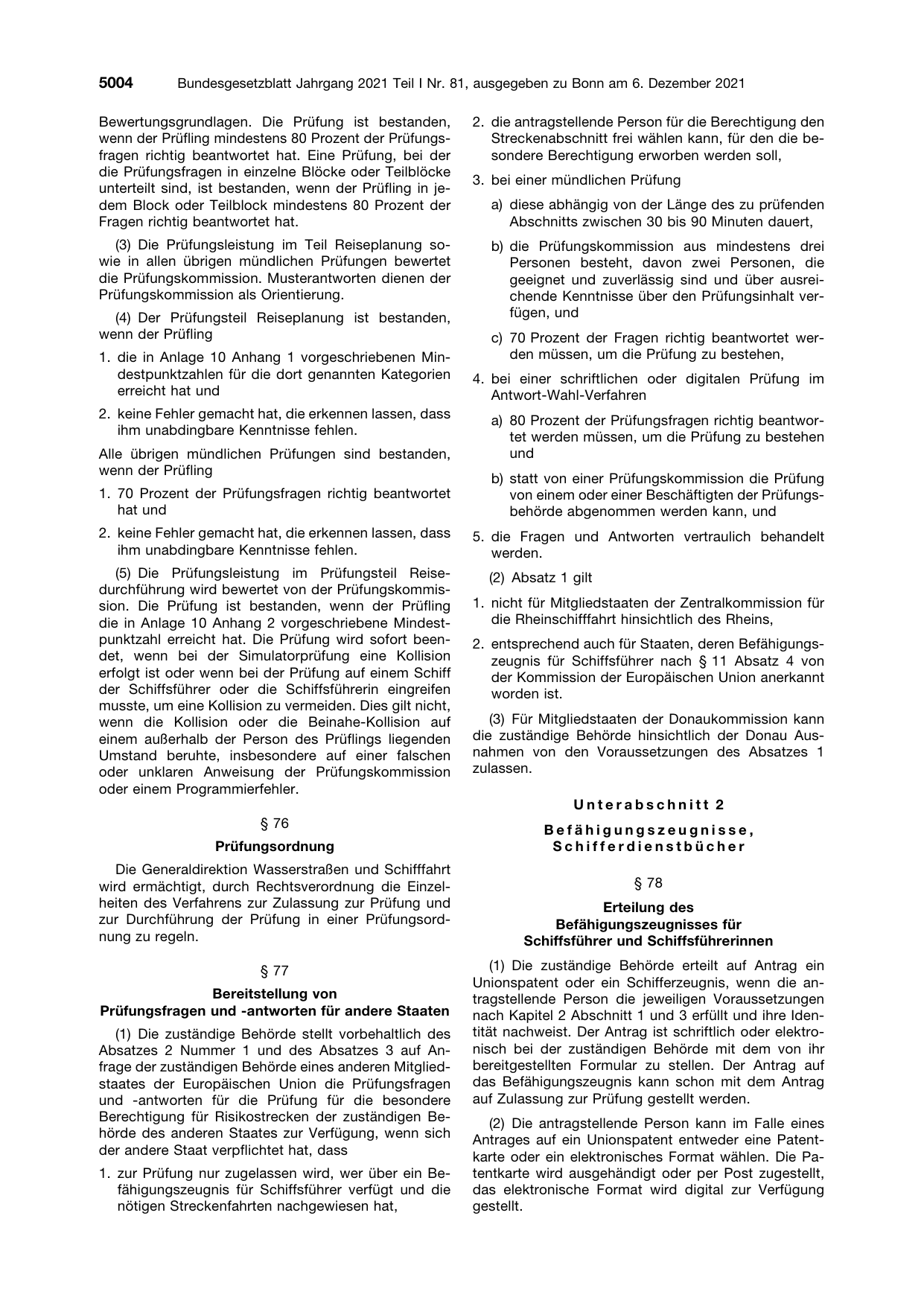 BGBl. 2021, Seite 5004 — Originalseite als Abbildung