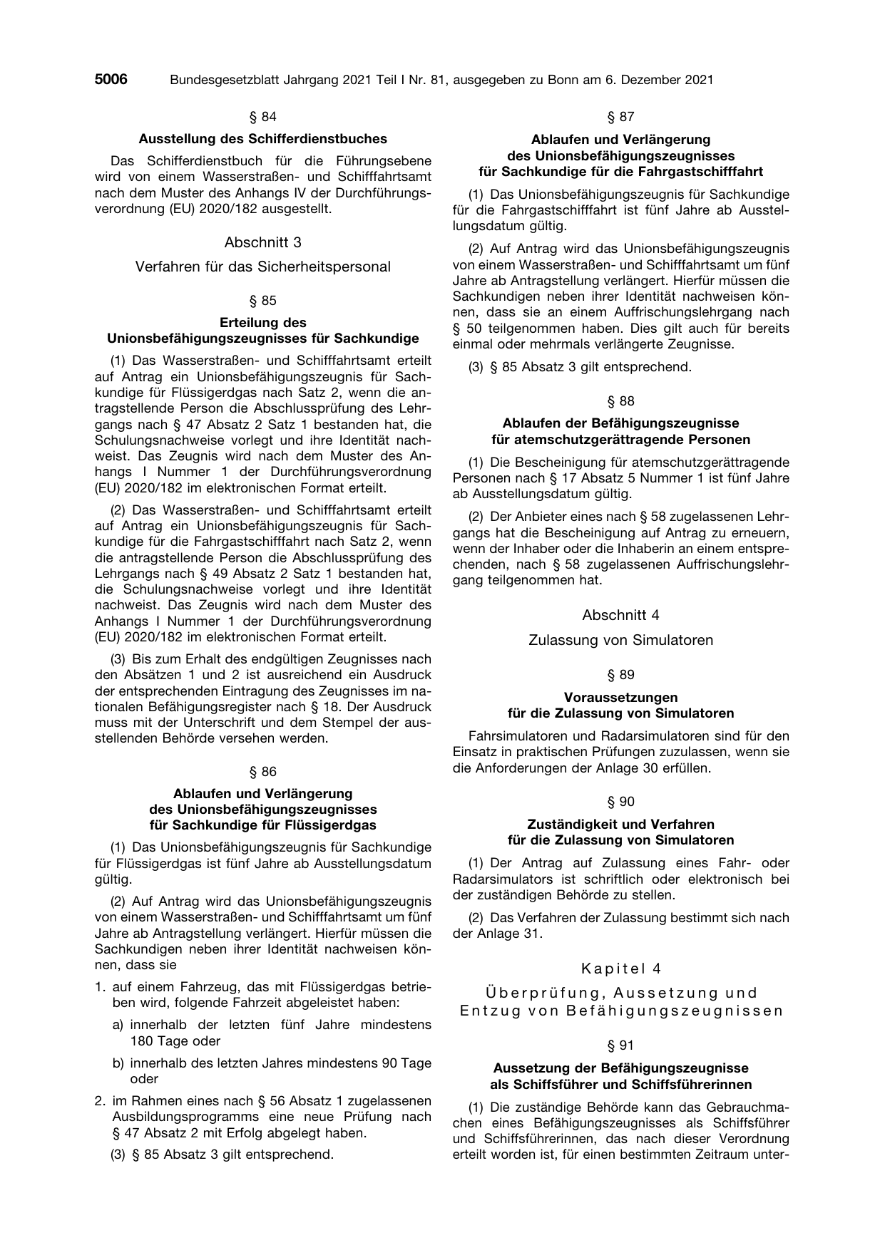 BGBl. 2021, Seite 5006 — Originalseite als Abbildung