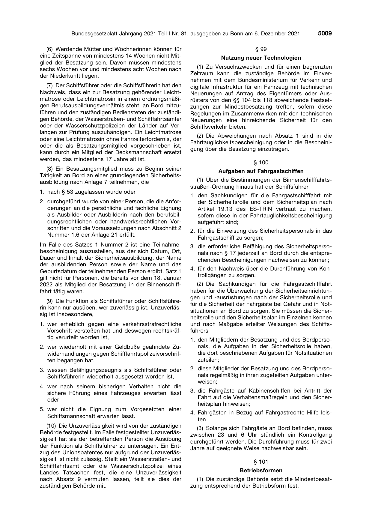 BGBl. 2021, Seite 5009 — Originalseite als Abbildung