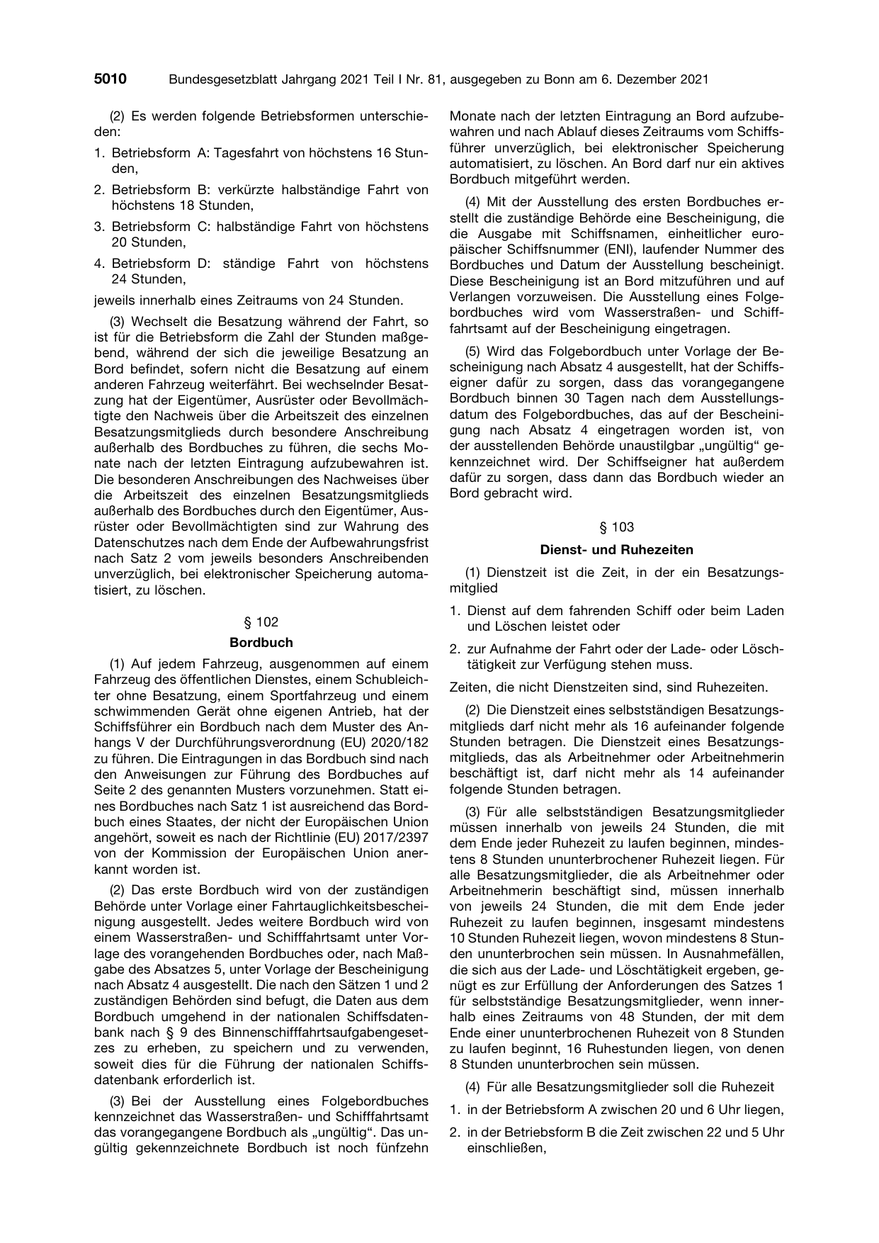 BGBl. 2021, Seite 5010 — Originalseite als Abbildung